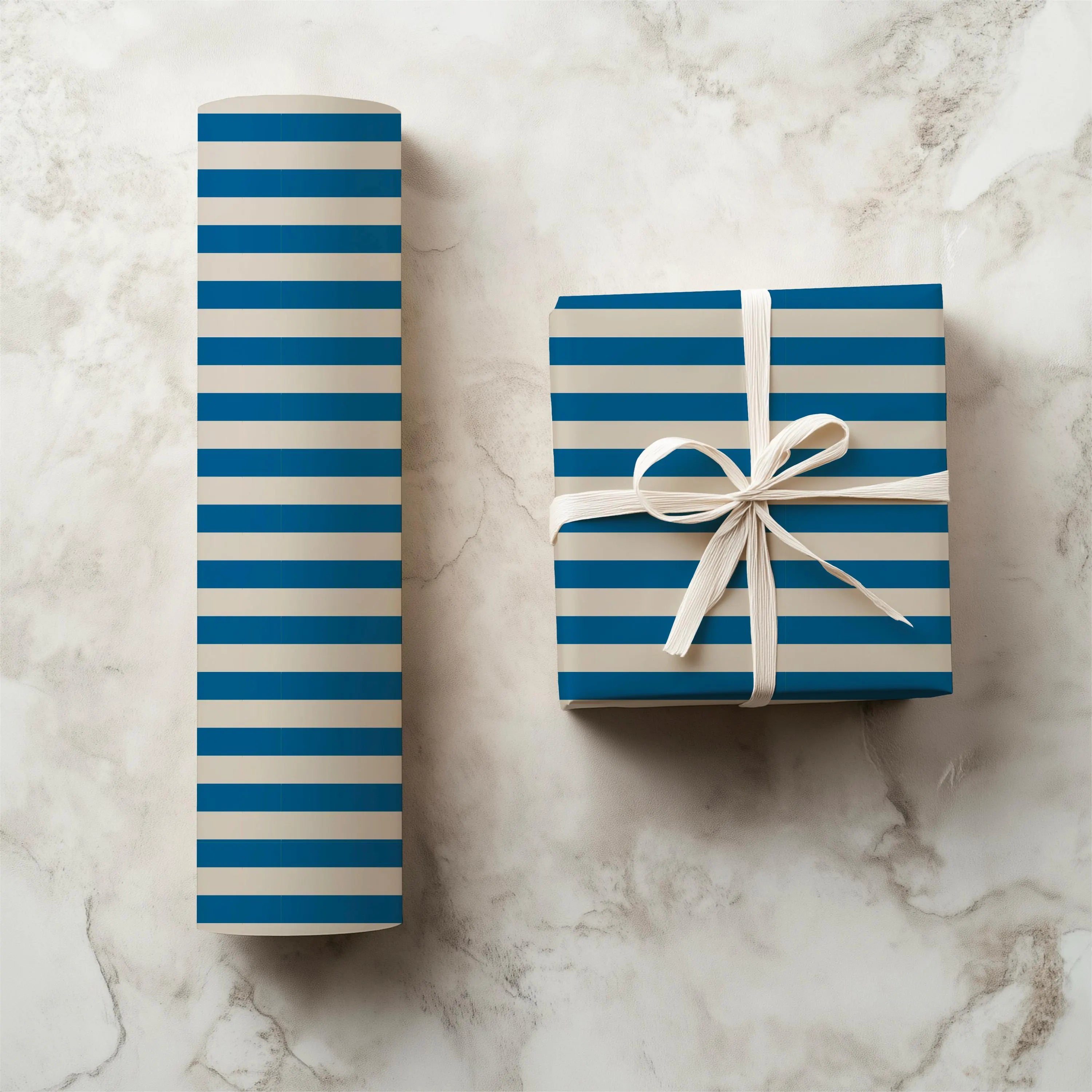Striped Holiday Wrapping Paper | Various Color Patterns