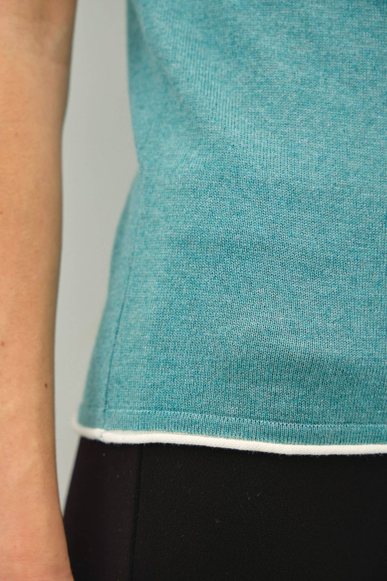 Layered Look Essential Short Sleeve Sweater Top