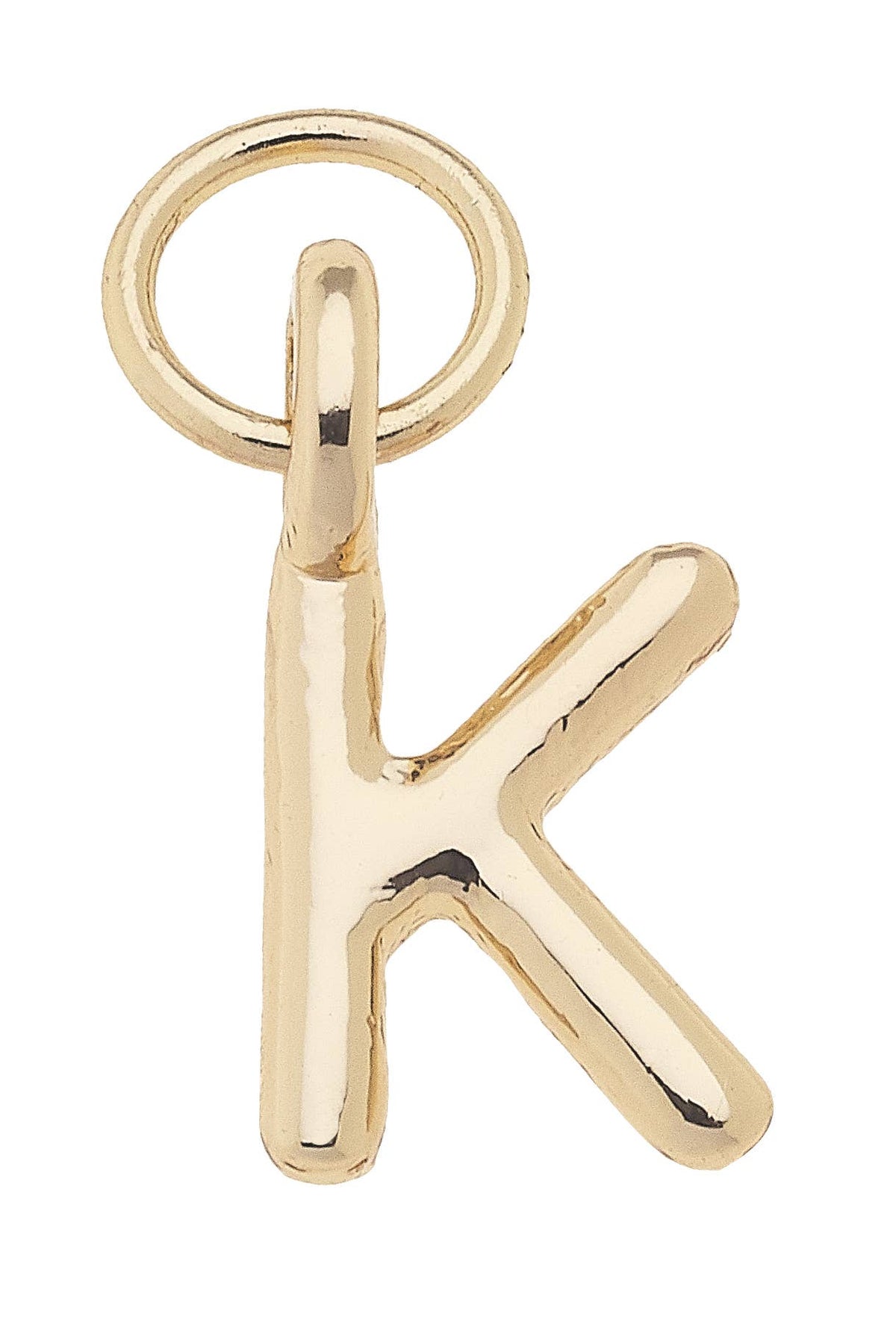 Mini Initial Charm in Shiny Gold