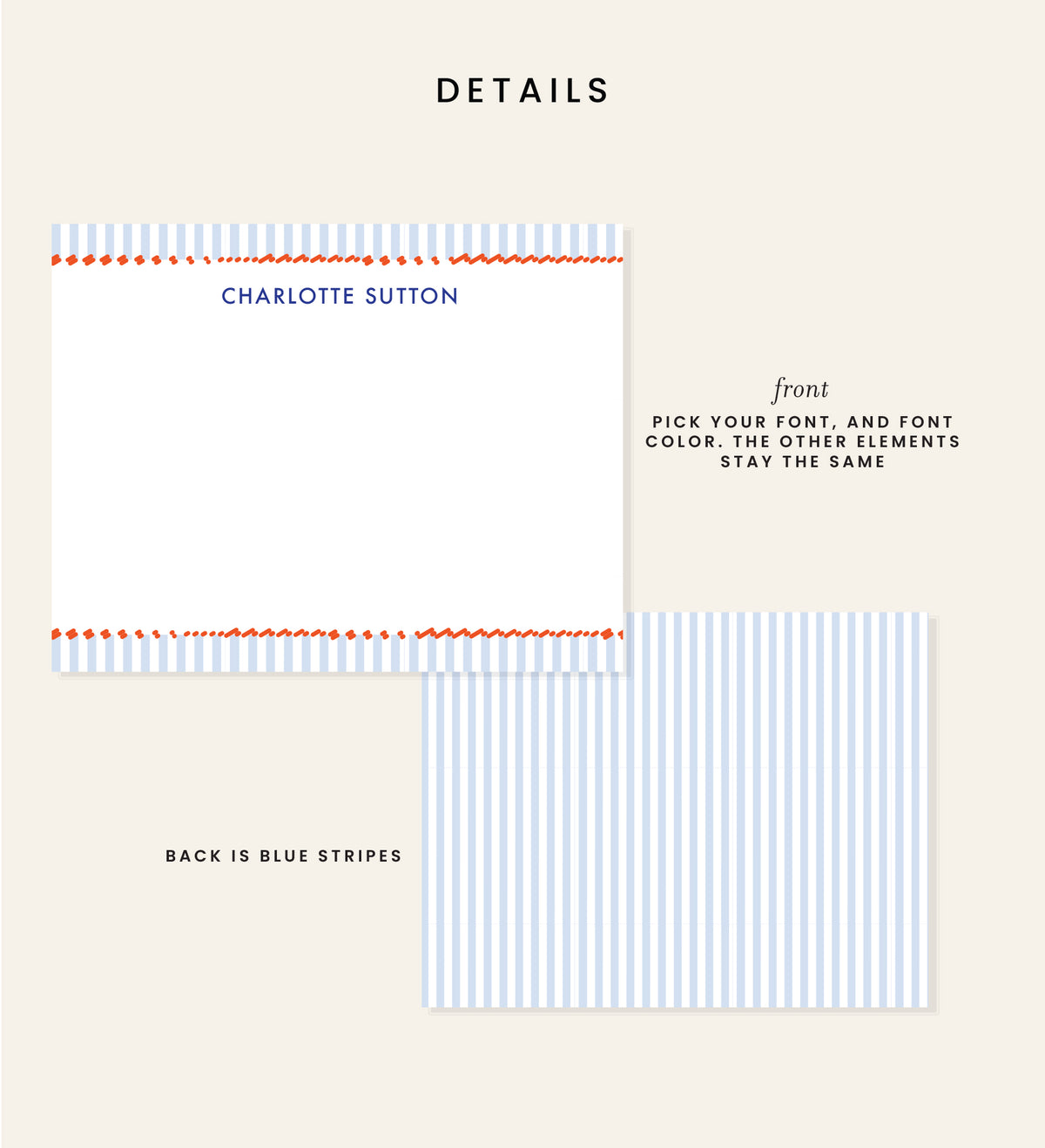 Preppy Stationery Set - Stripes and Floral