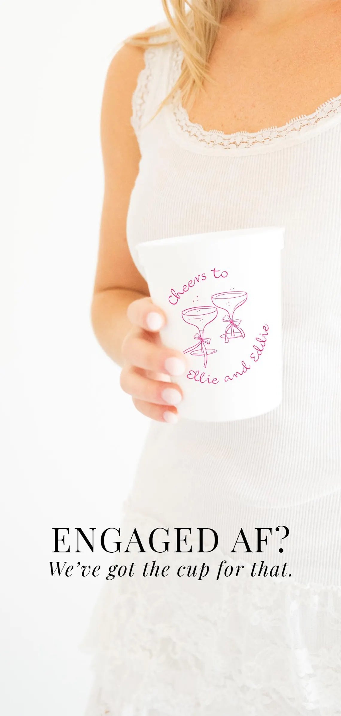 Cheers! Custom Wedding Colored Party Cups