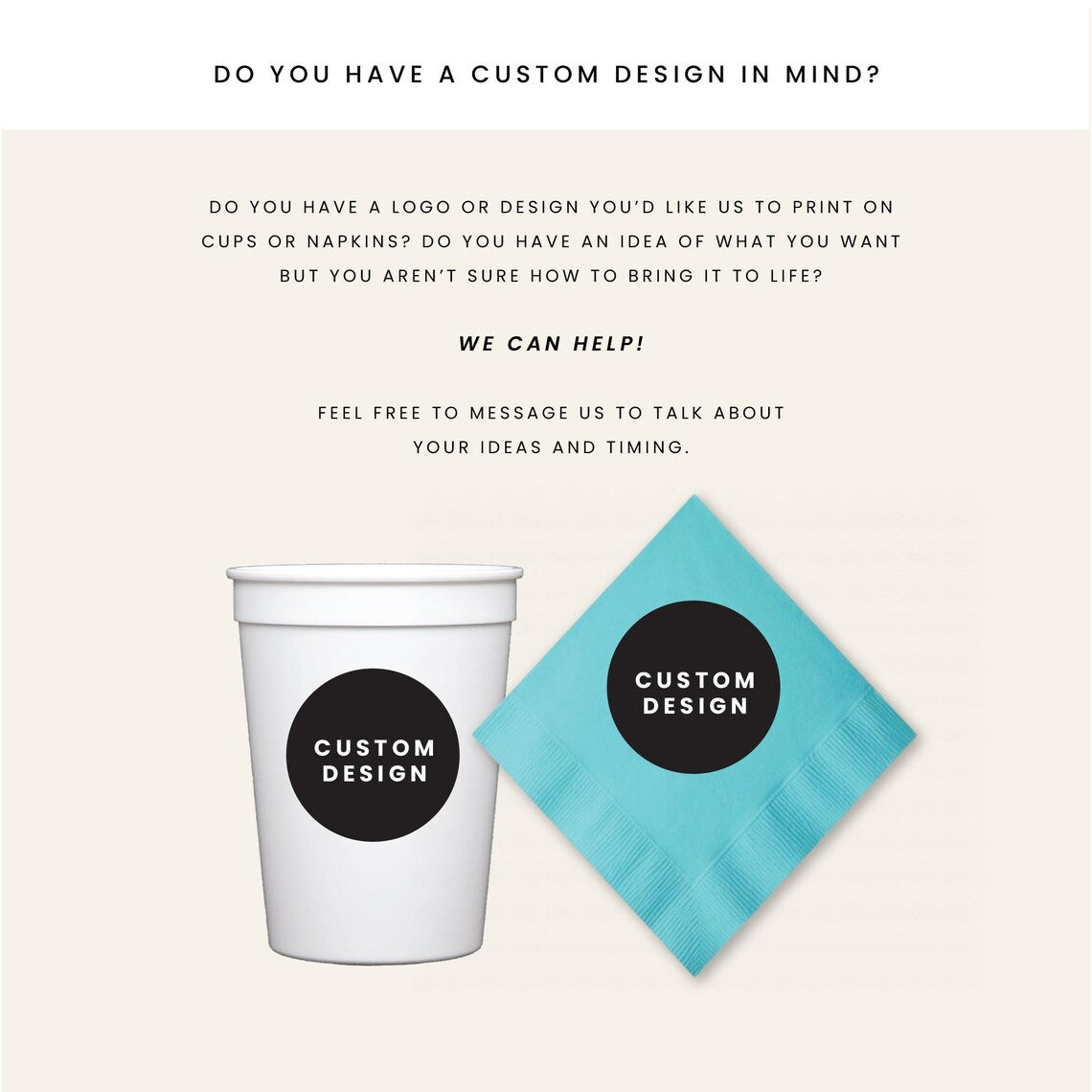 Personalized Beach Party Custom Plastic Cups