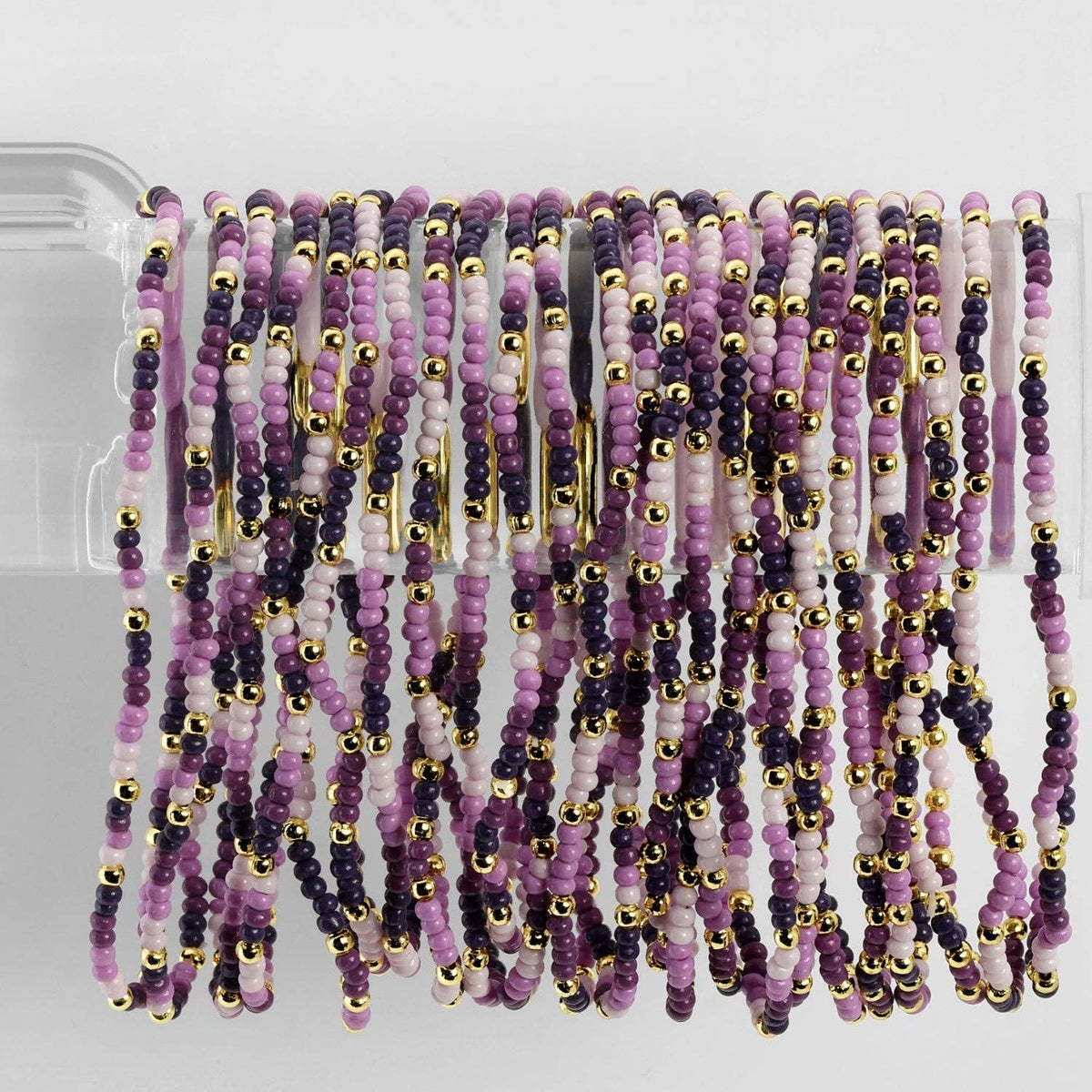 Assorted 2mm Stretch Seed Bead Bracelets