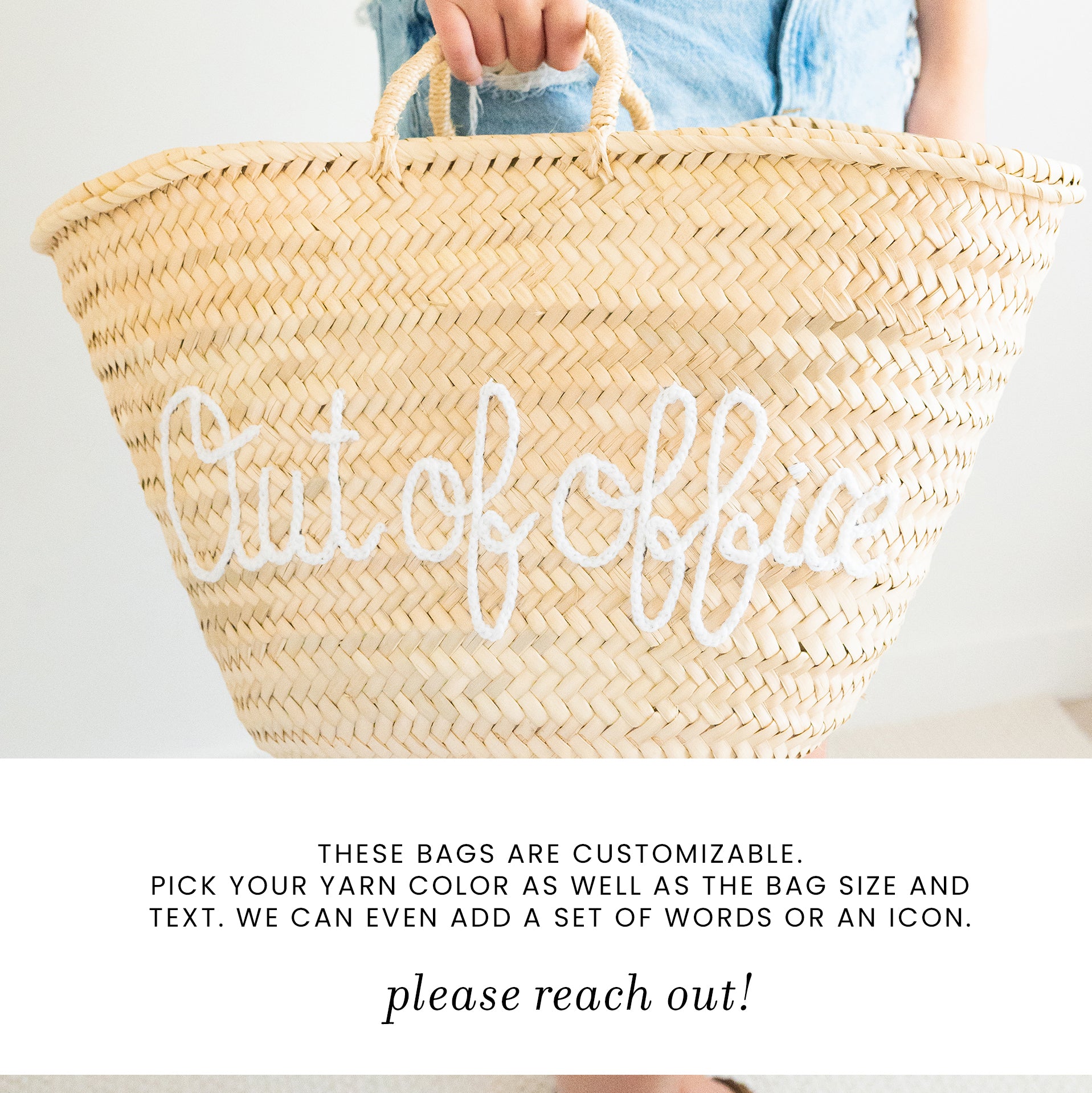 Out of Office Straw Woven Bag