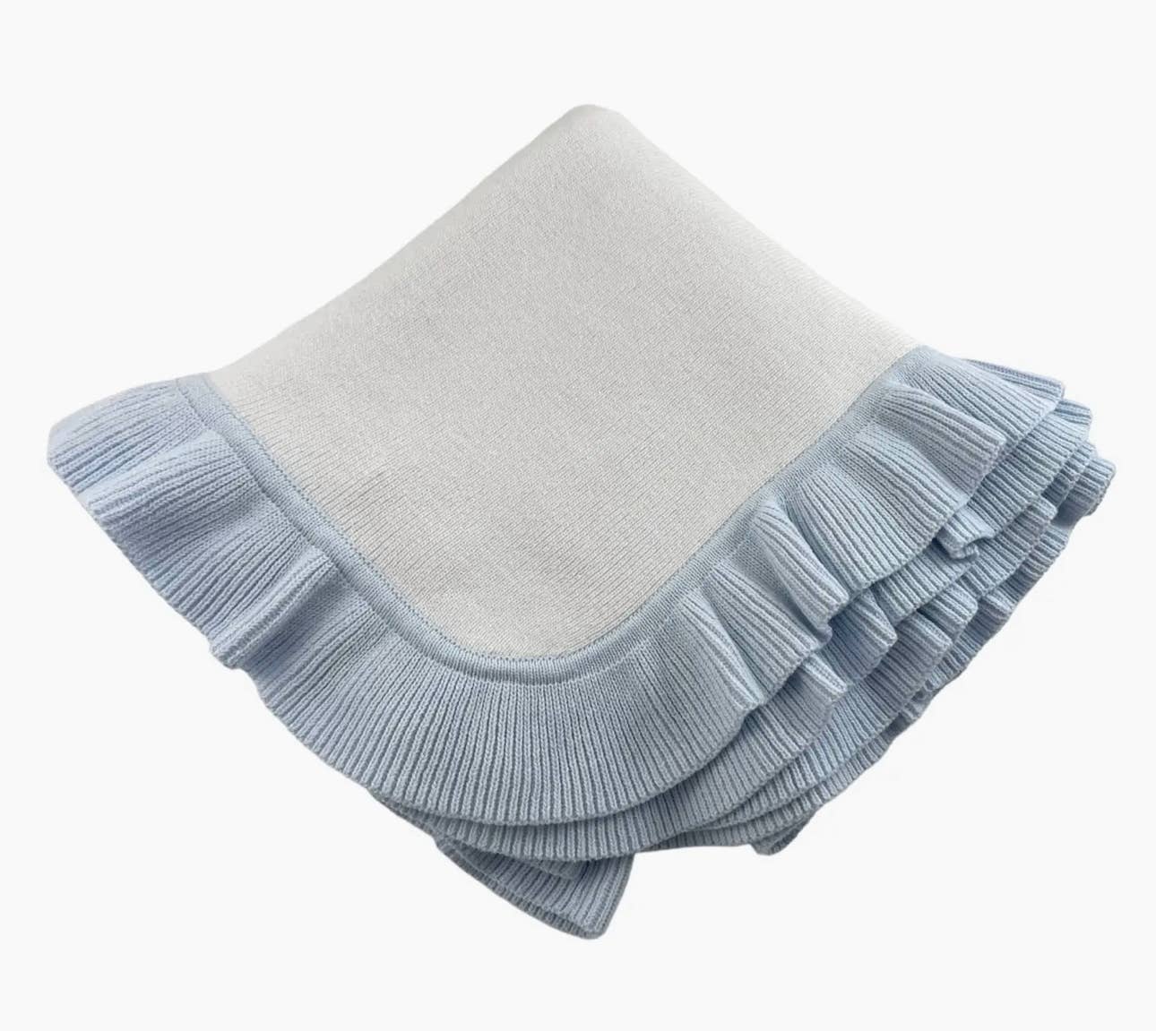 Ruffle Edge Baby Quilt Blanket