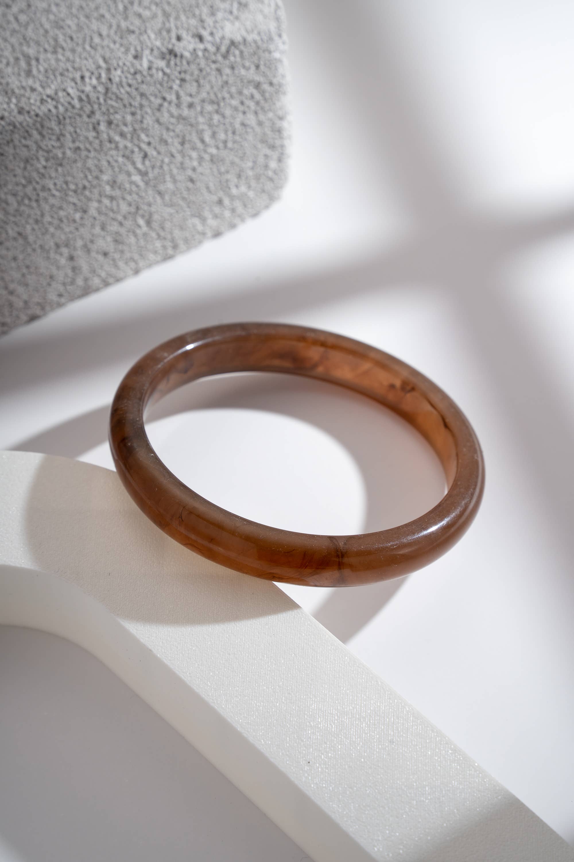 Thin Resin Marble Effect Bangle