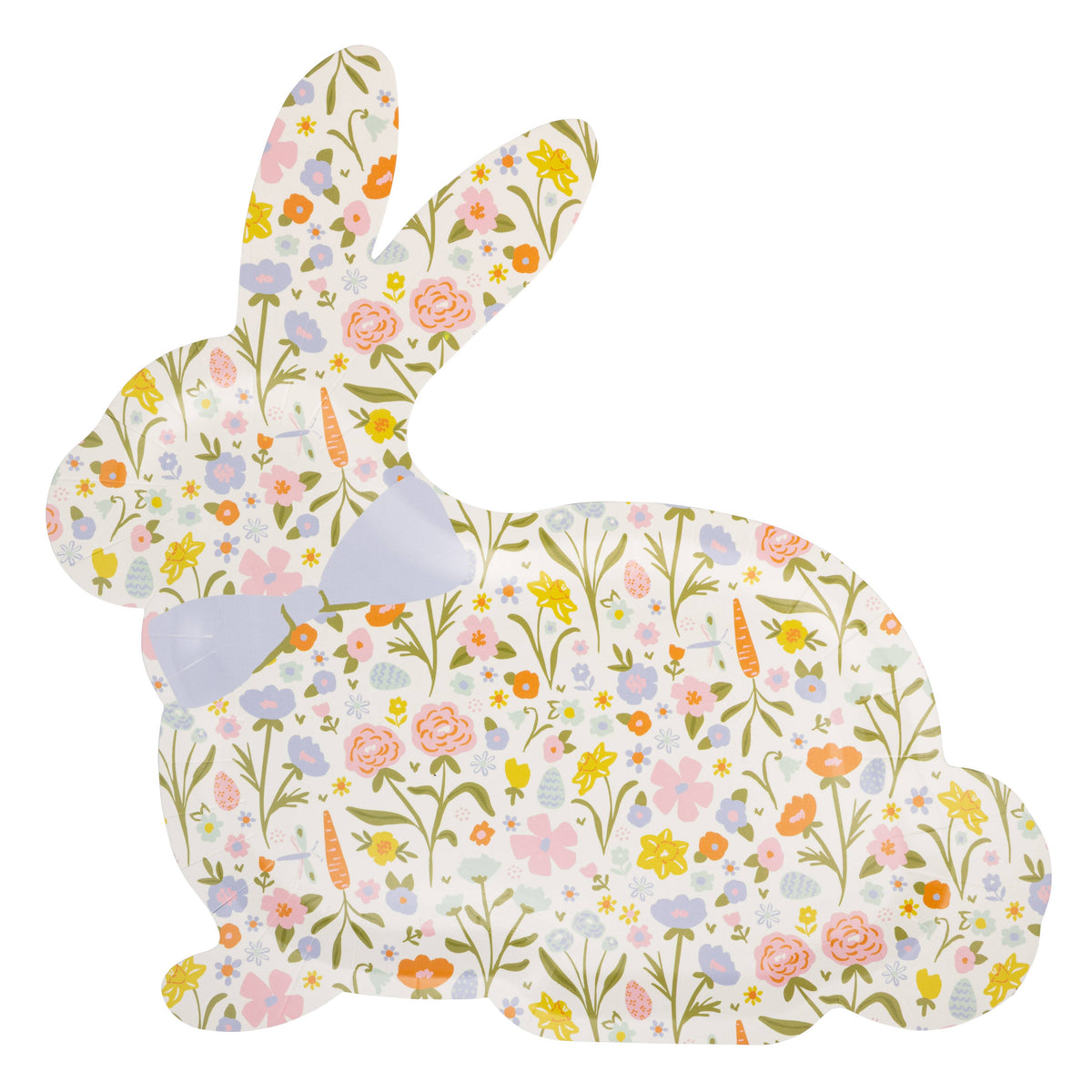 Floral Bunny Plate