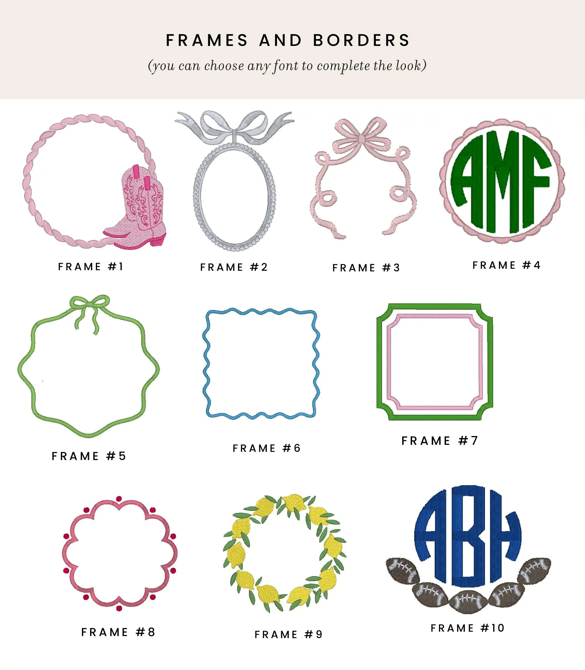 Wreath Bow Sash with Embroidery