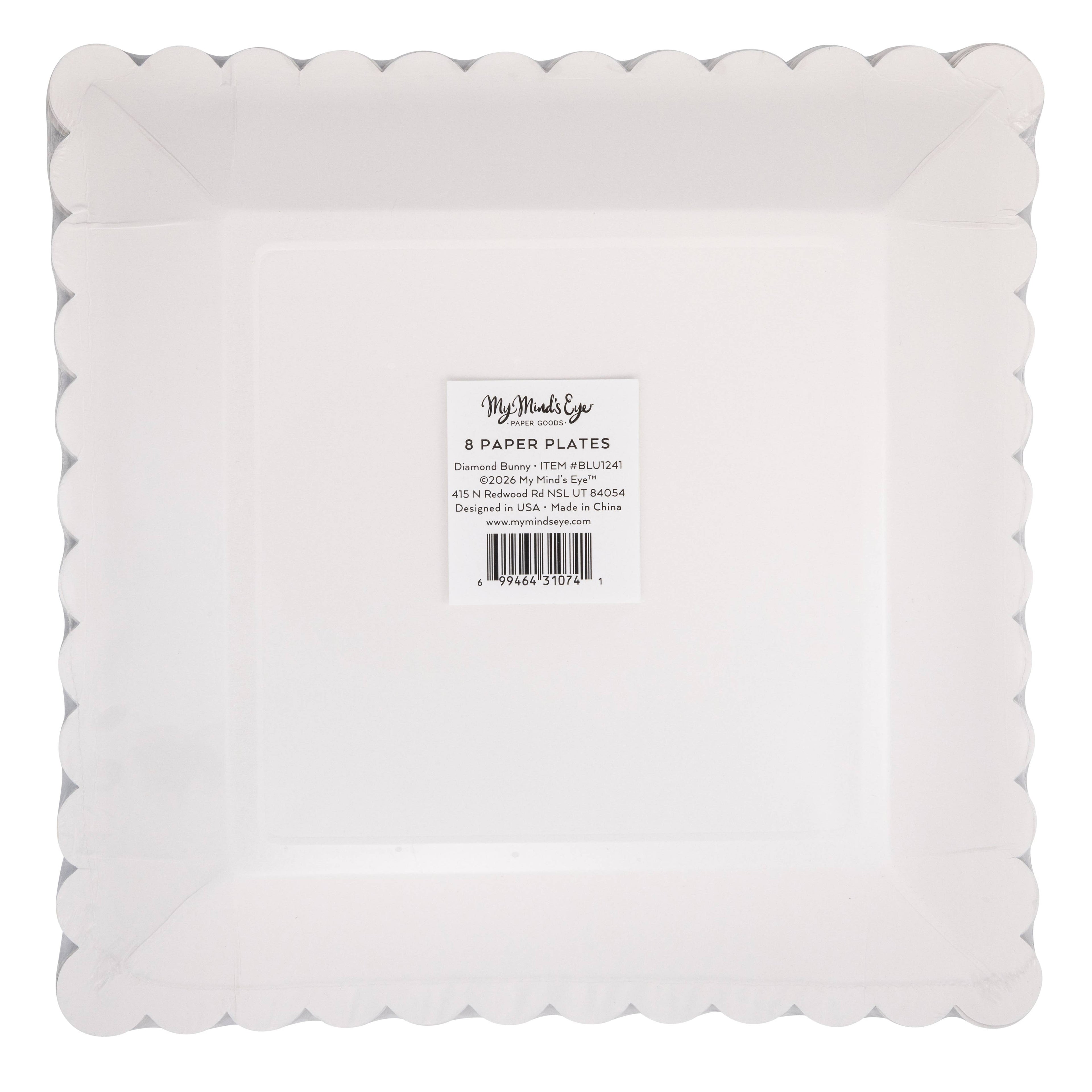 Diamond Bunny Pattern Plate