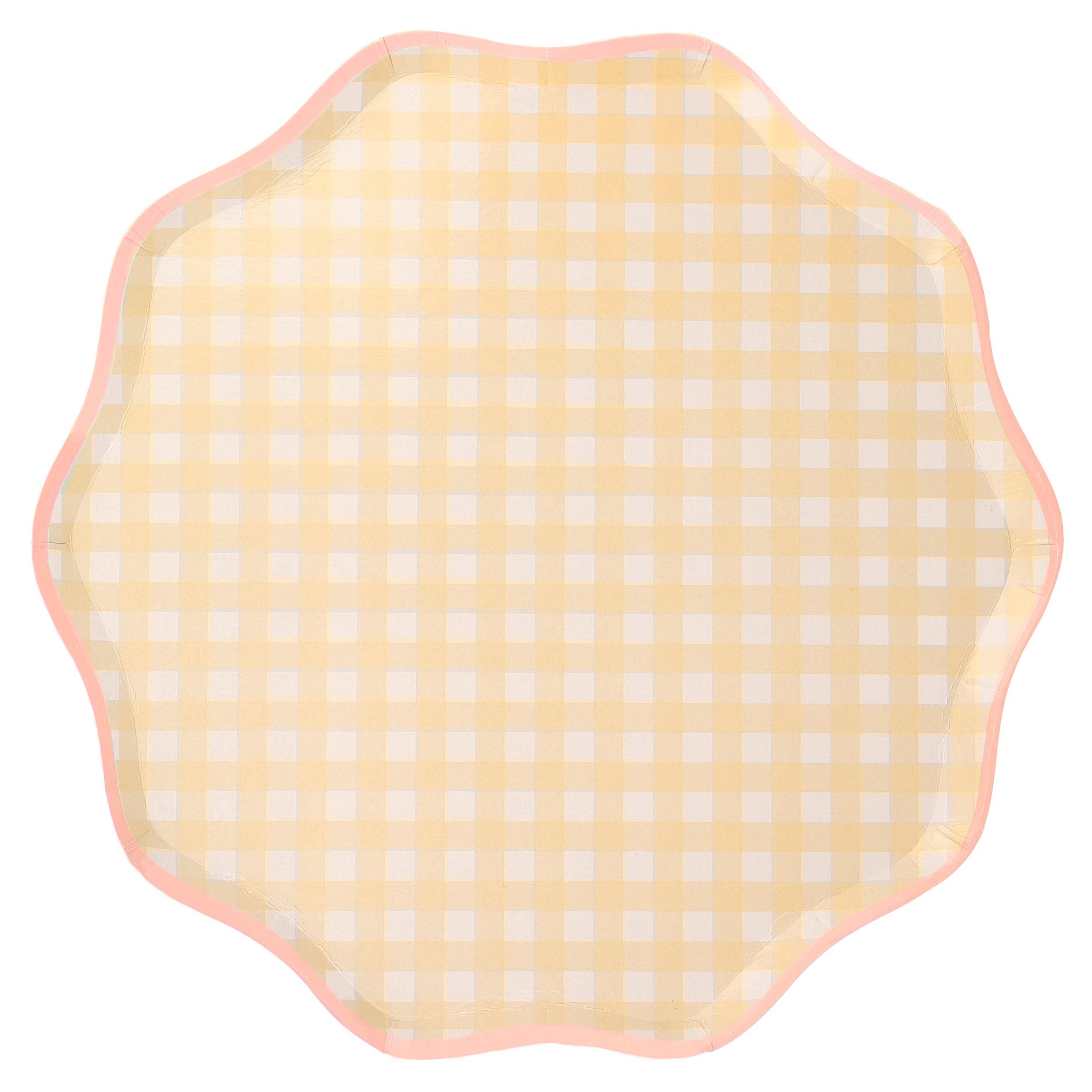 Gingham Dinner Plates