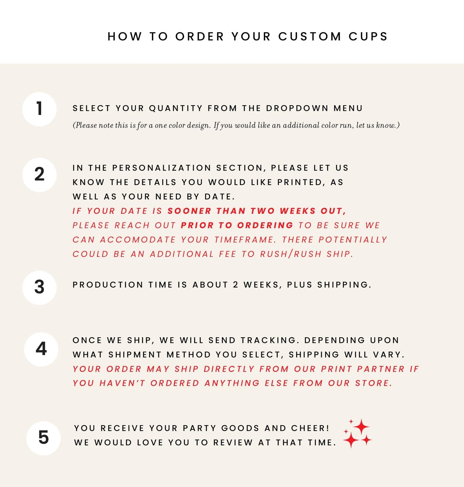 Custom Gingham Birthday Party Frosted Cups