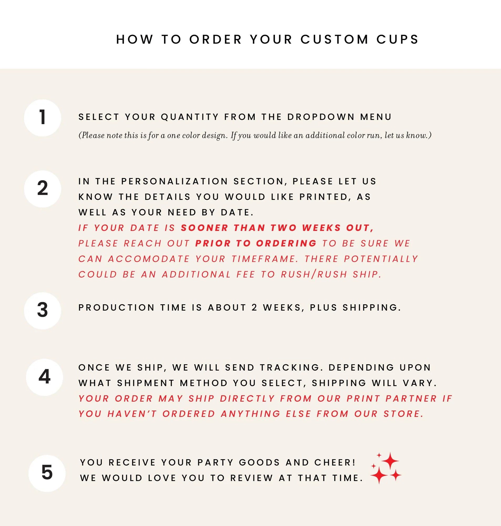 Custom Gingham Birthday Party Frosted Cups