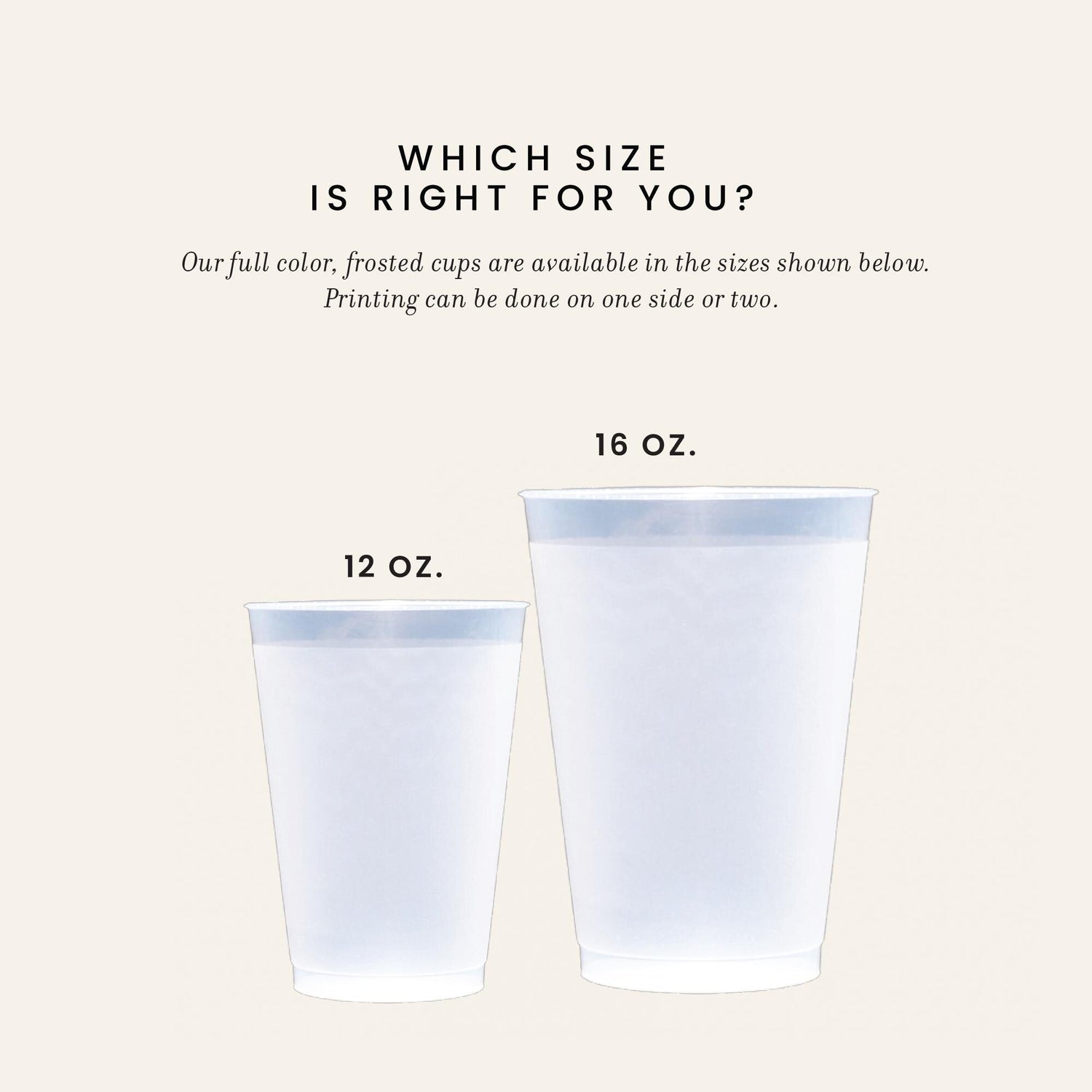 Custom Gingham Birthday Party Frosted Cups