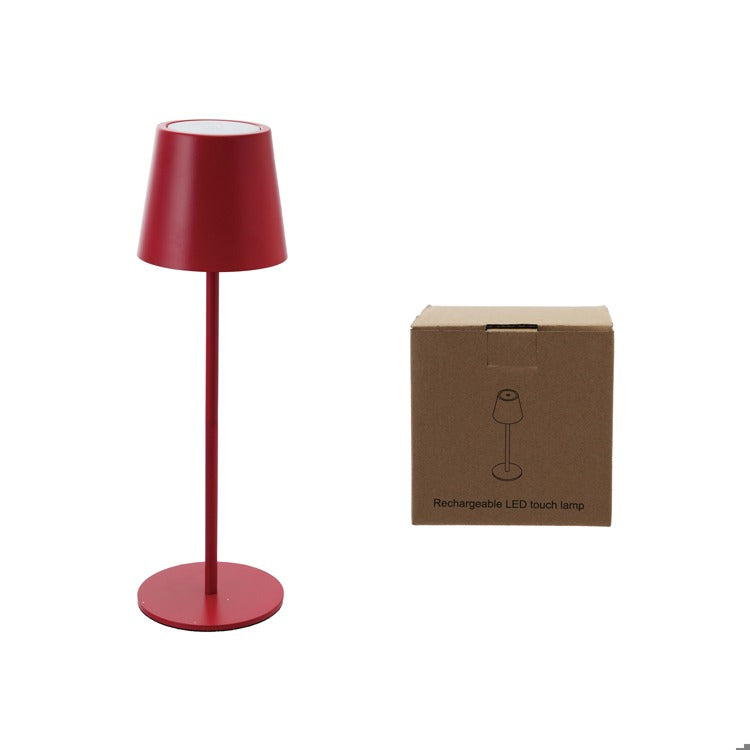 Red LED Rechargeable Table Lamp