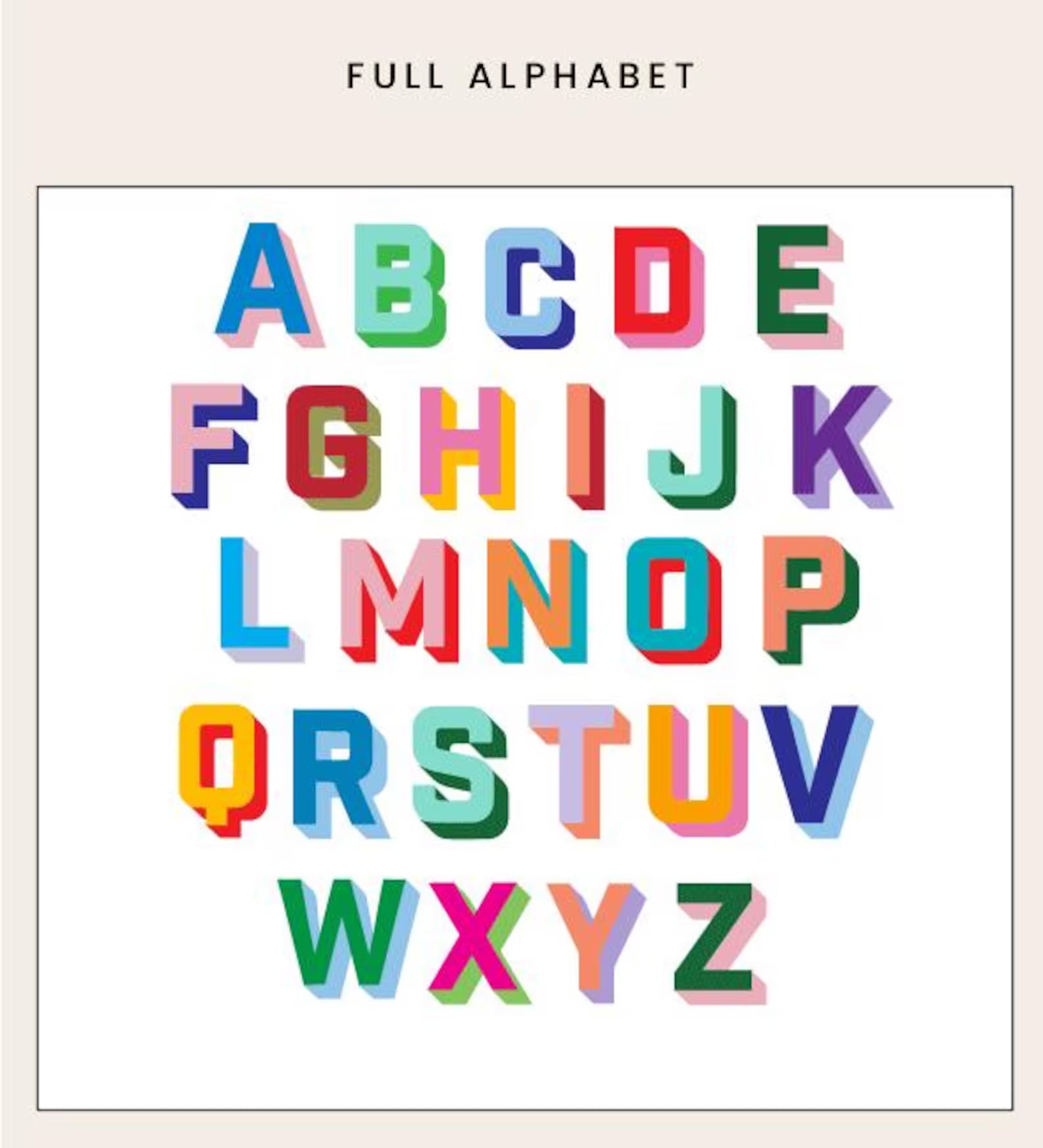 Colorful Preppy Playing Cards