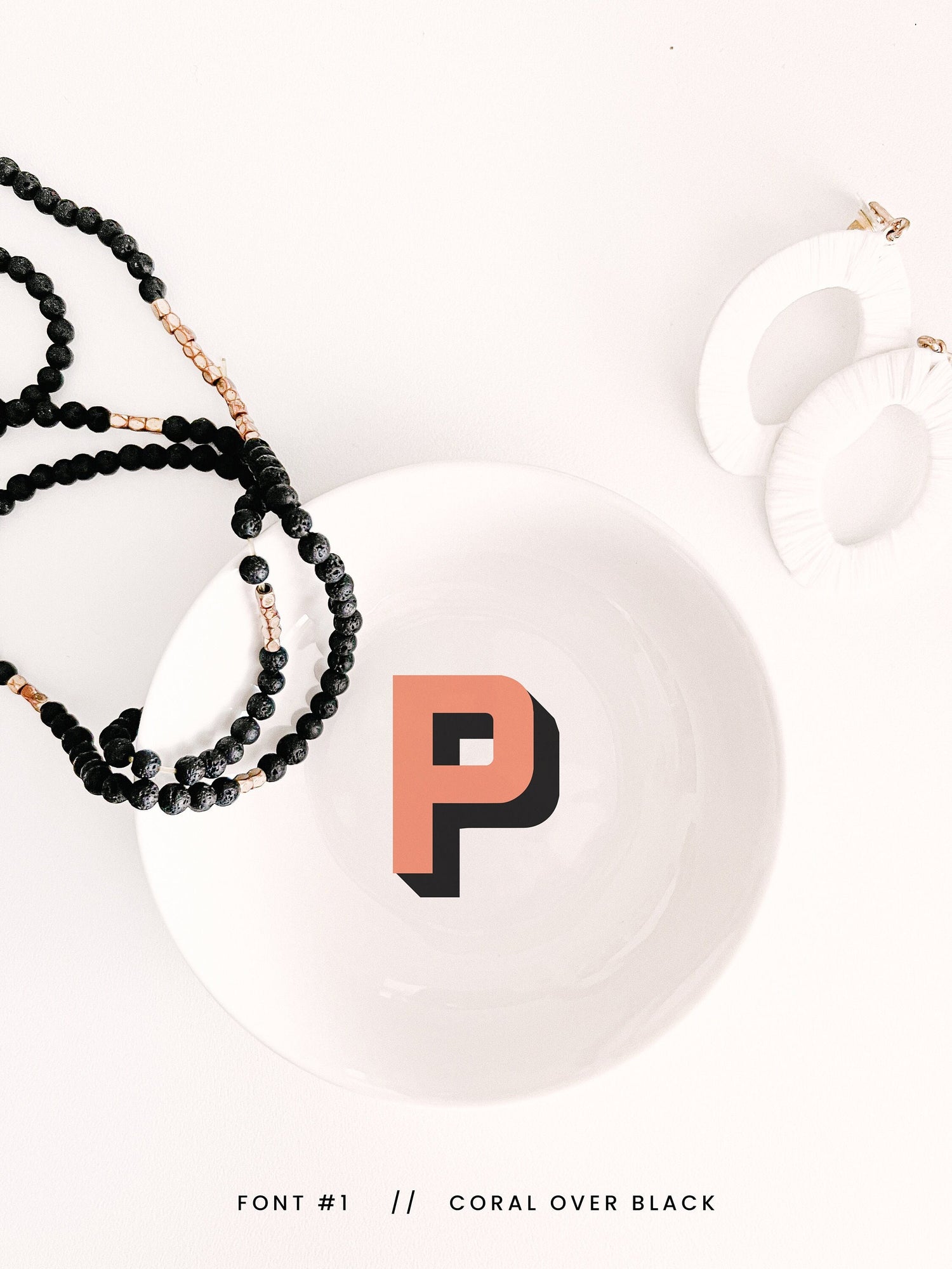 Trinket Dish Jewelry Holder with Monogram