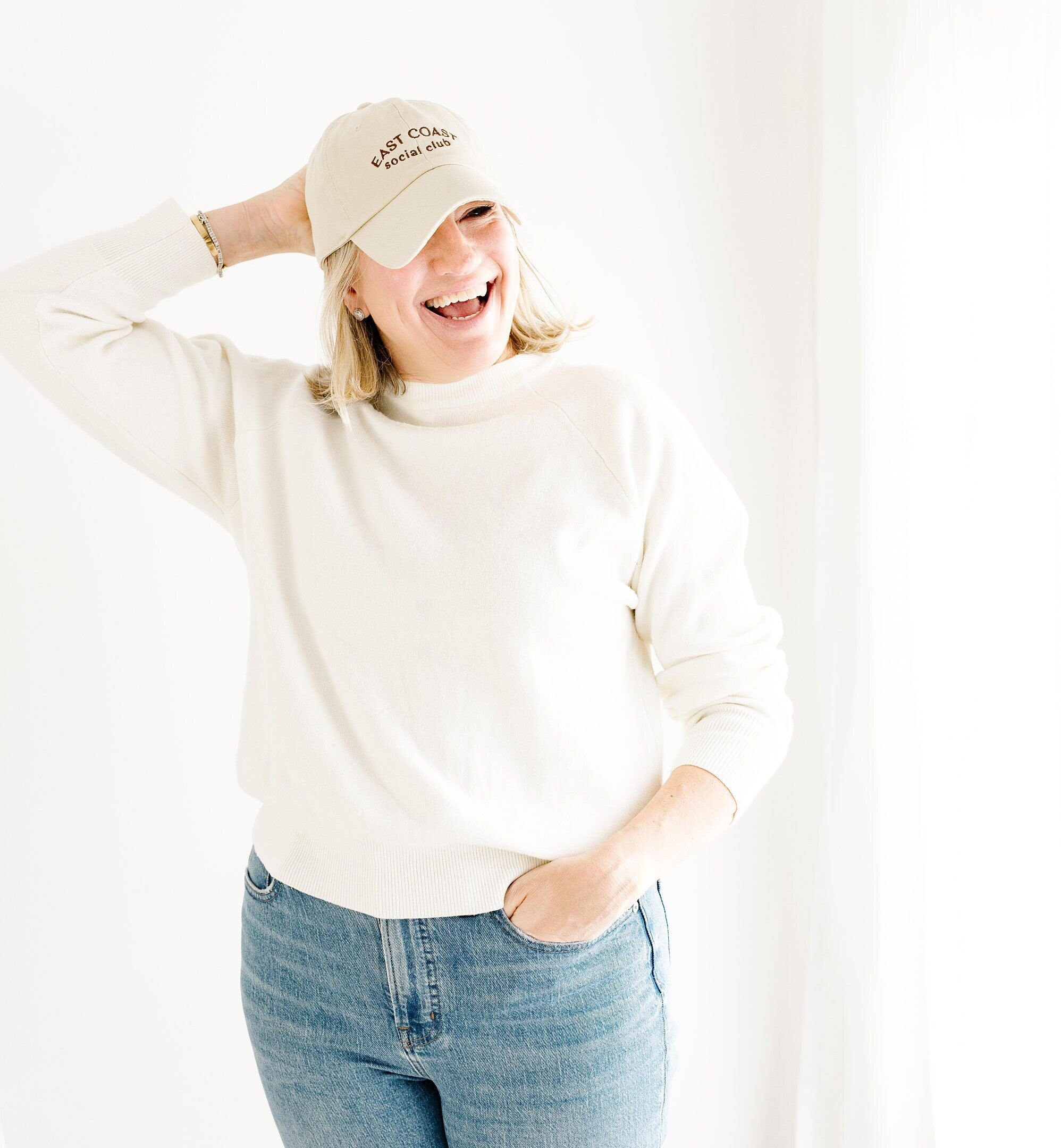 East Coast Social Club Embroidered Baseball Cap - FINAL SALE