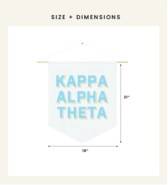 Sorority Canvas Banner | Dorm Room Decor