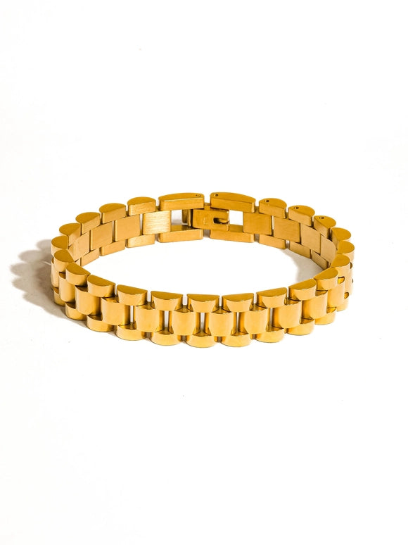 Yannick 18K Gold Non-Tarnish Watchband Bracelet