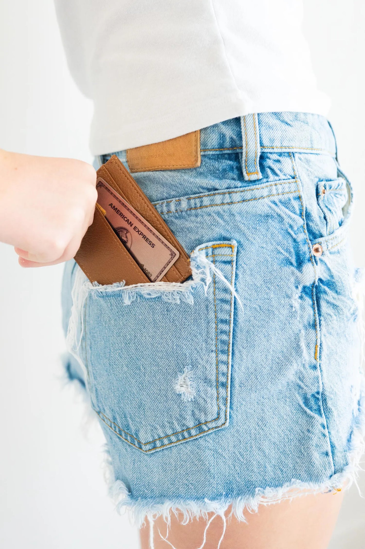 Leather Card Holder + Key Ring - Foil Stamped