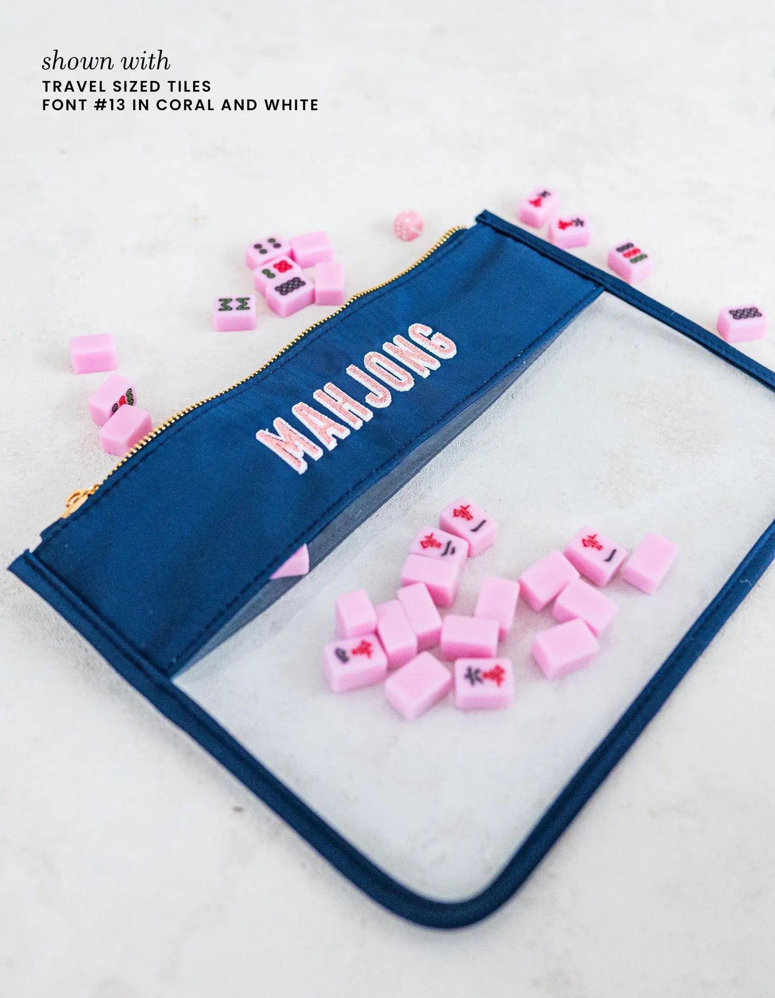 Mahjong Tiles Nylon Pouch