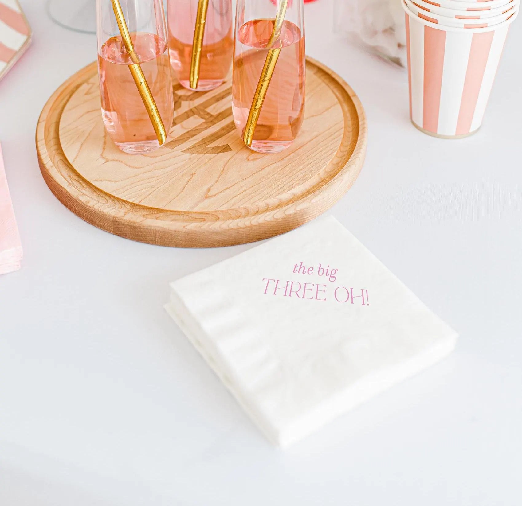 Milestone Birthday Party Disposable Napkins