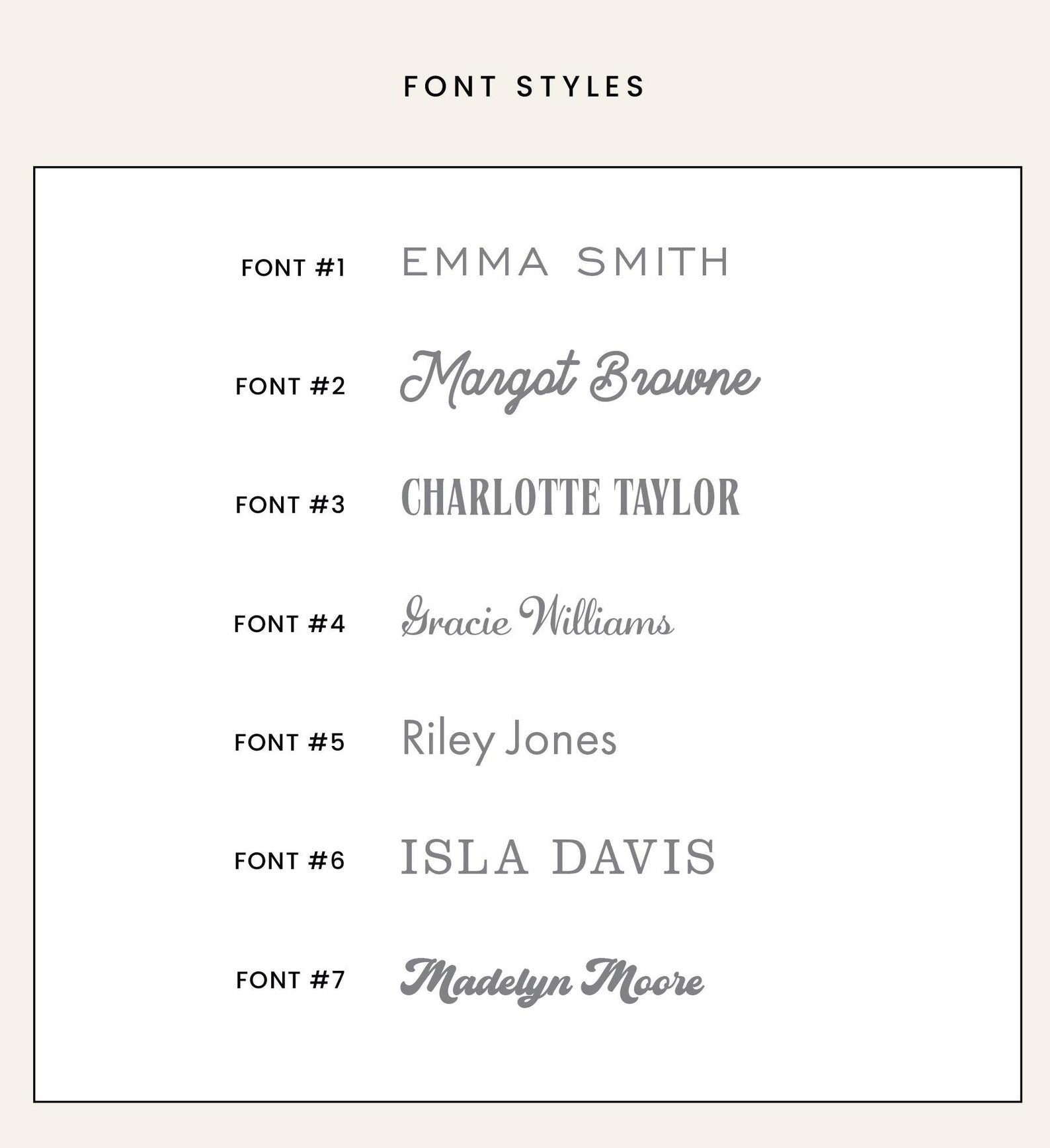 Personalized Notecard Set with Bow Design