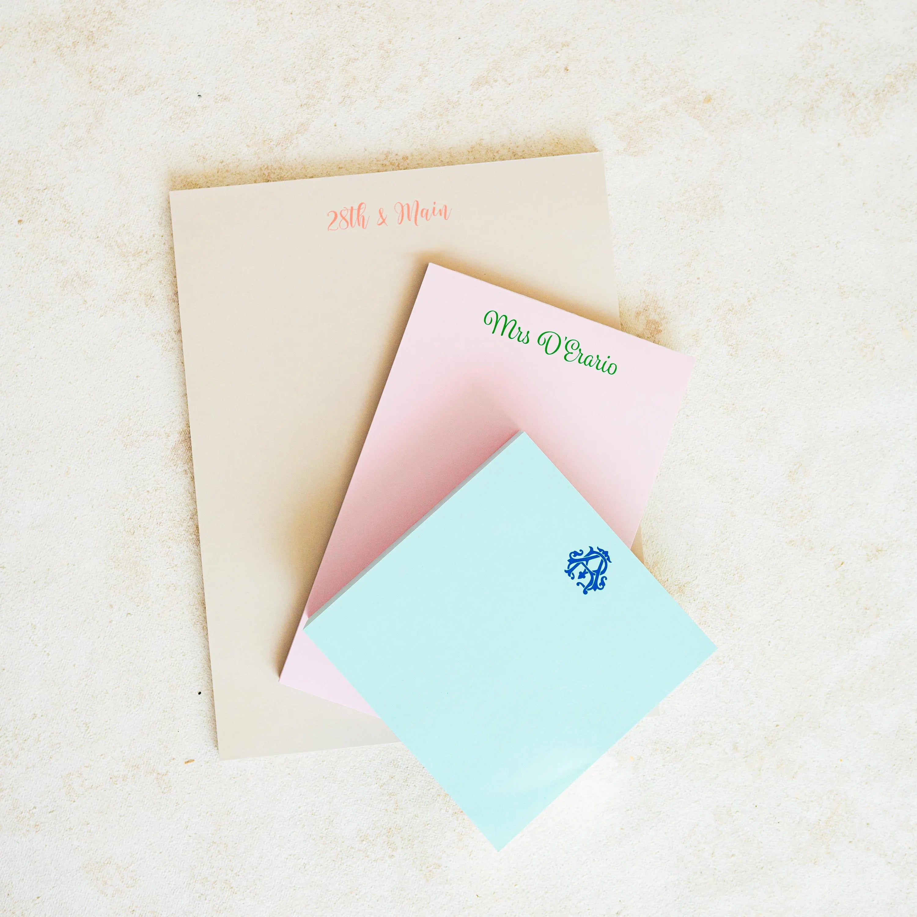 Custom Monogram Notepad