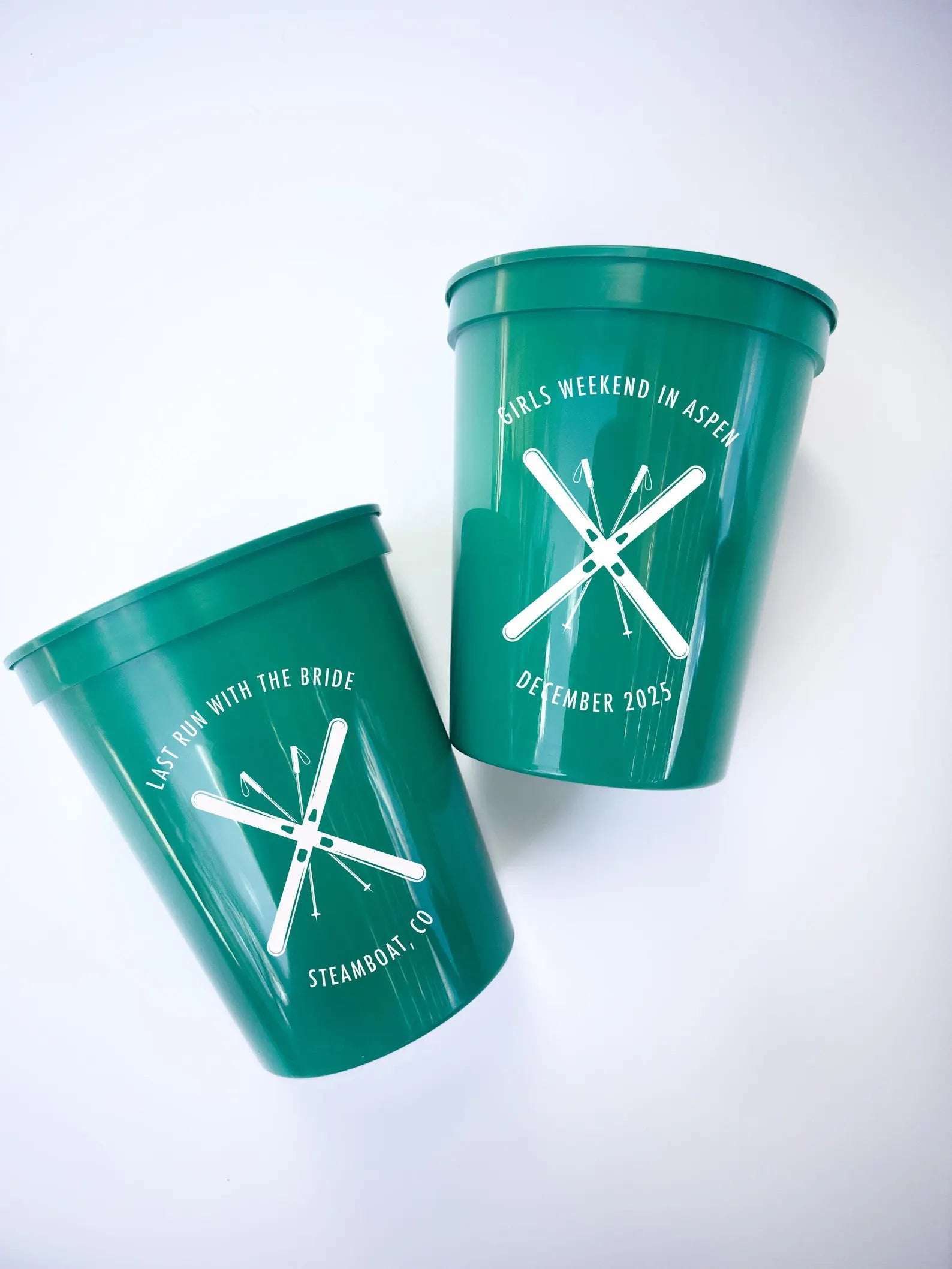 Ski Trip Plastic Cups - Customizable Design