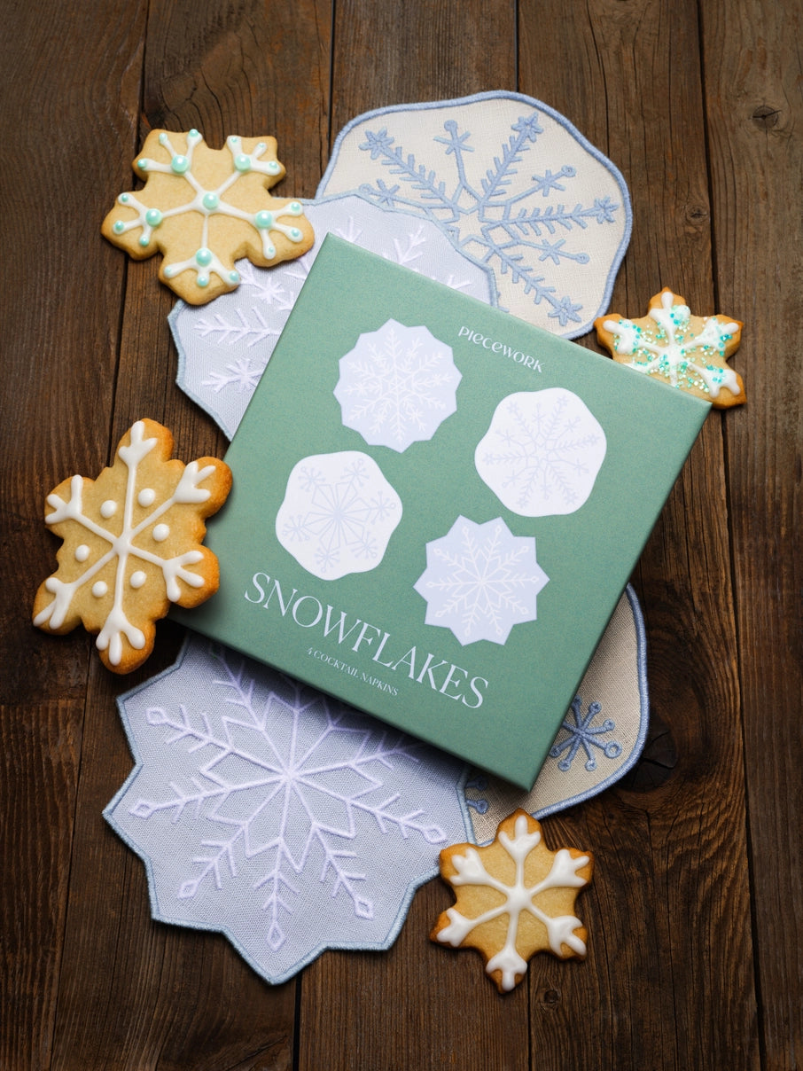 Snowflakes Cocktail Napkins