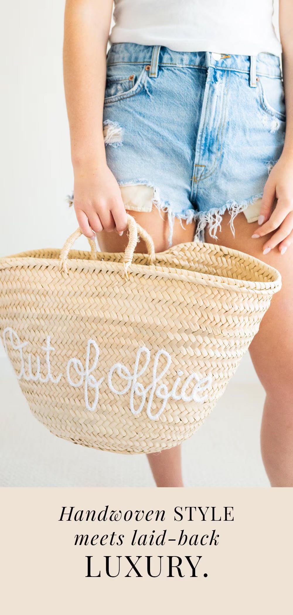 Out of Office Straw Woven Bag