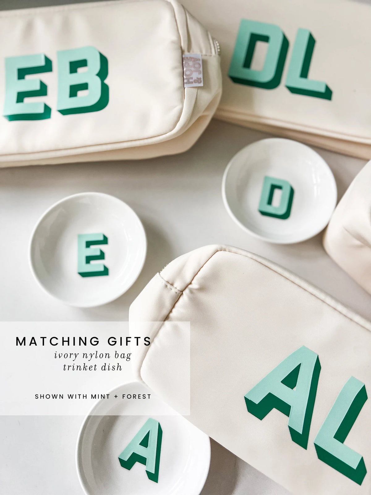 Trinket Dish Jewelry Holder with Monogram