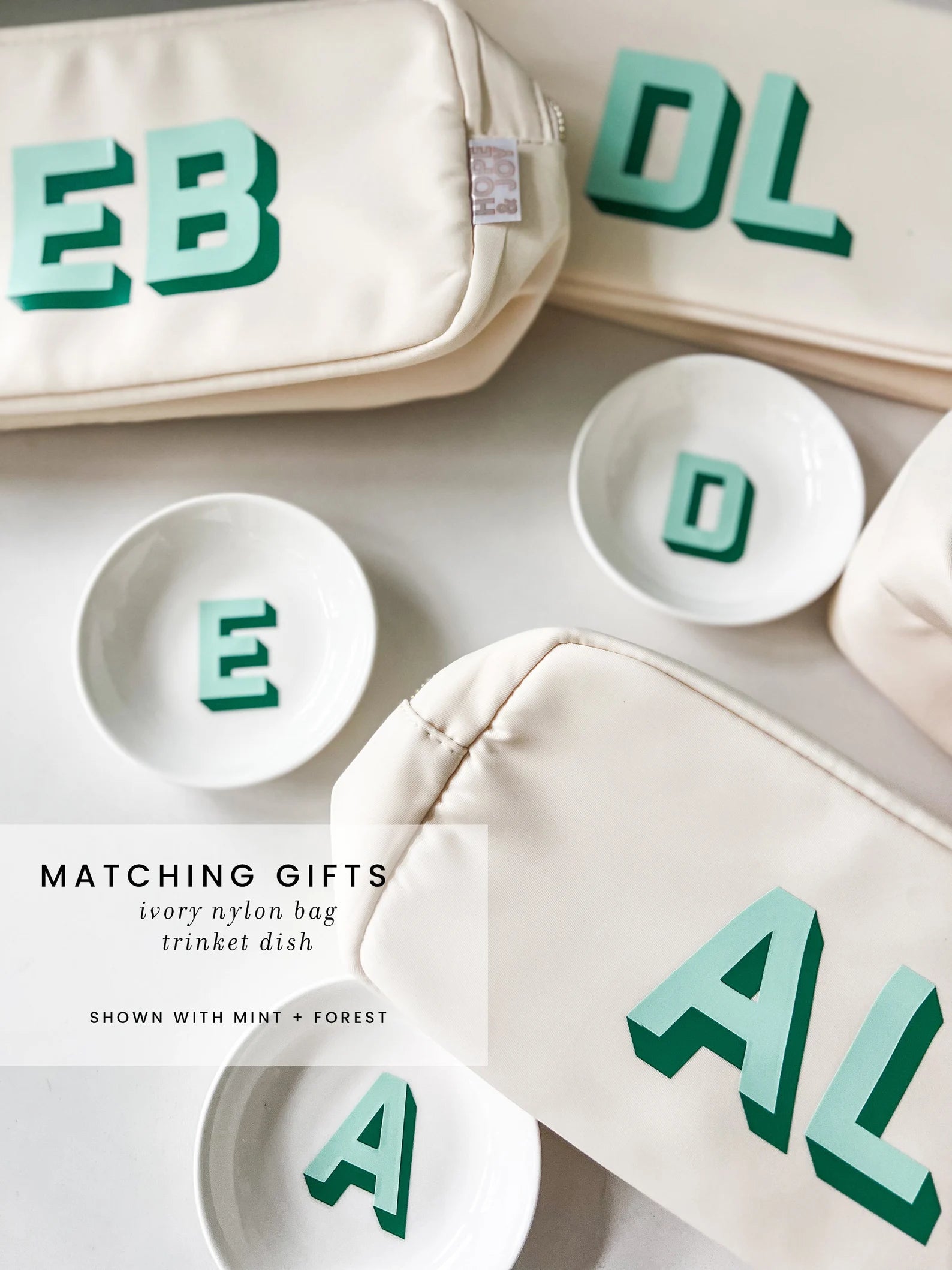 Trinket Dish Jewelry Holder with Monogram