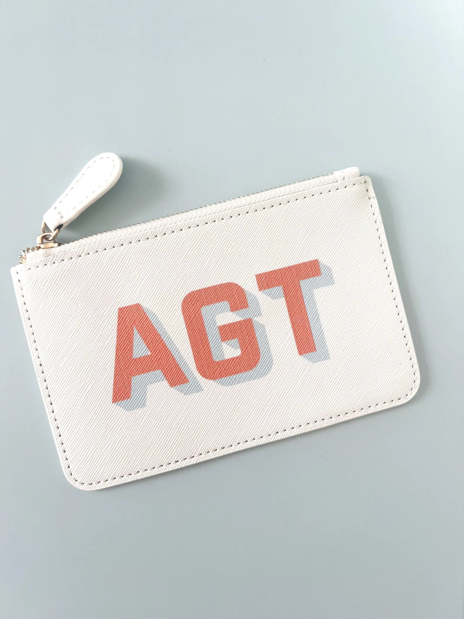 Vegan Leather Monogram Wallet