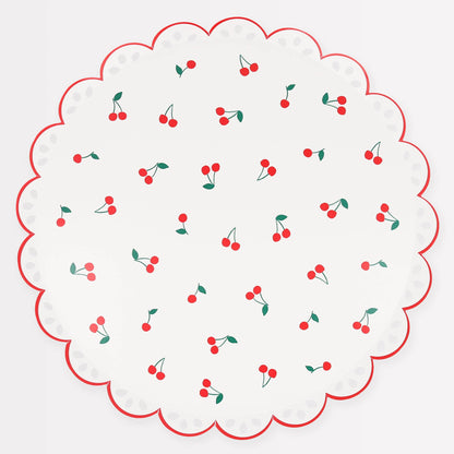 Cherry Pattern Dinner Plates