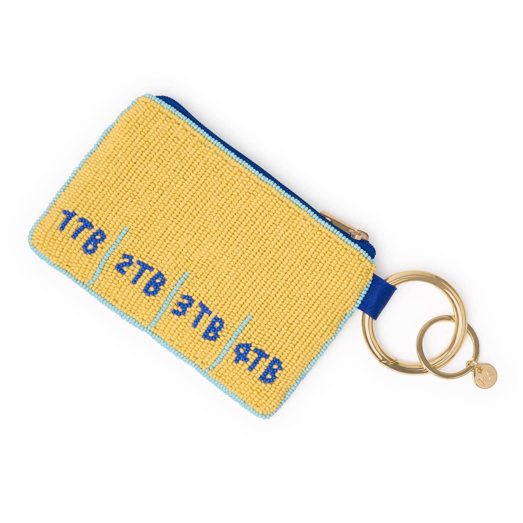 Butter Beaded Coin Purse