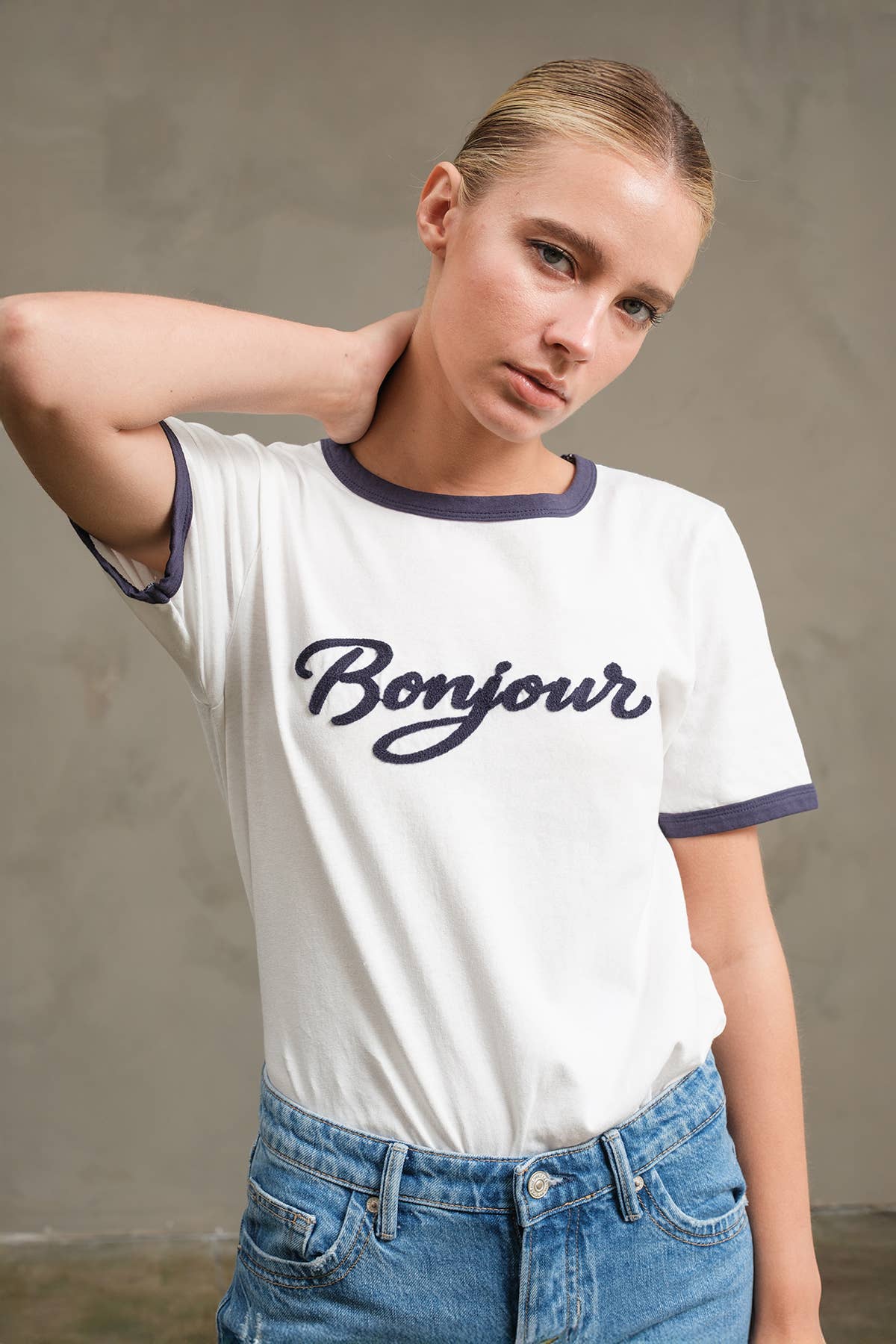 Bonjour Contrast Ringer Tee