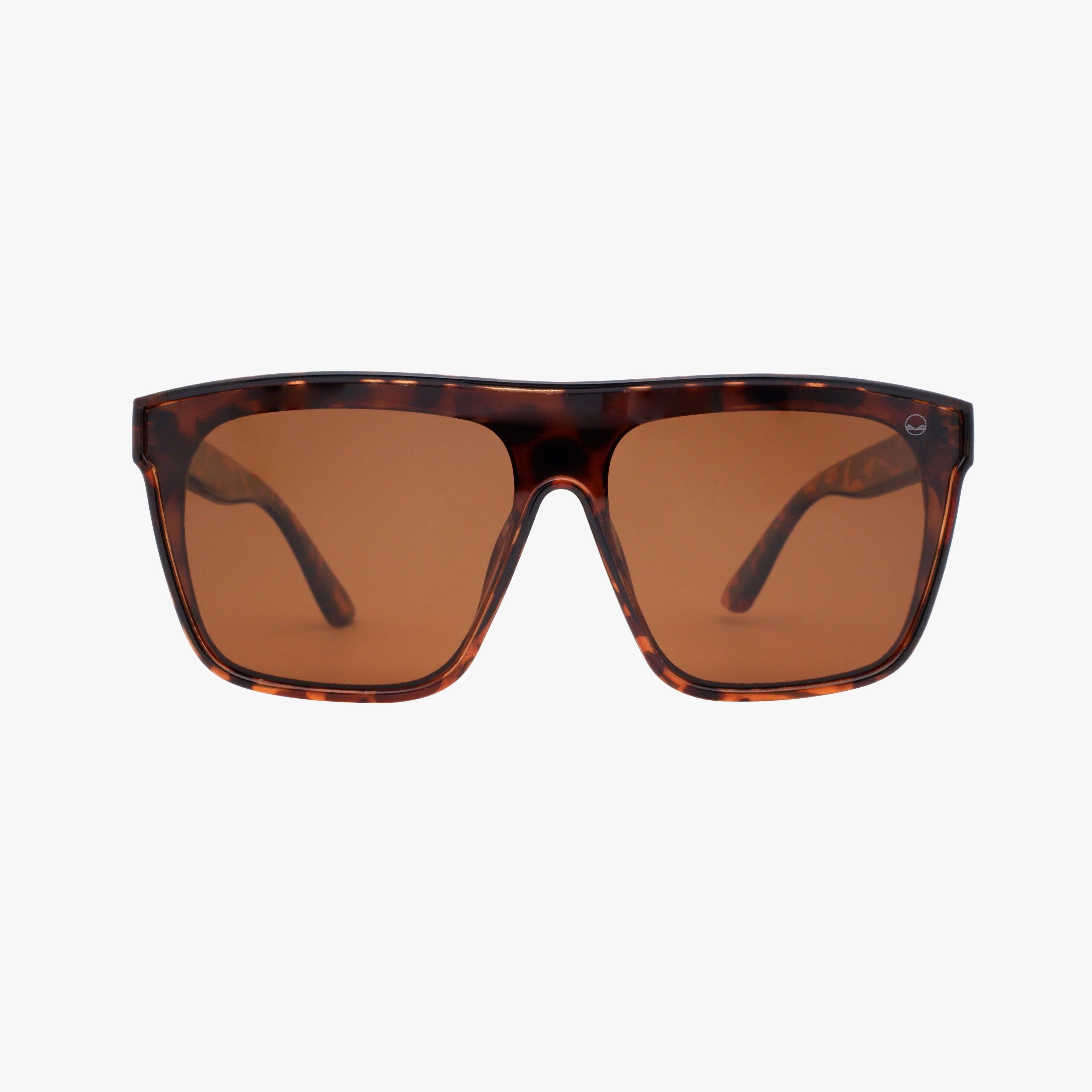 Birch Tortoise Polarized Oversized Shield Fashion Sunglasses