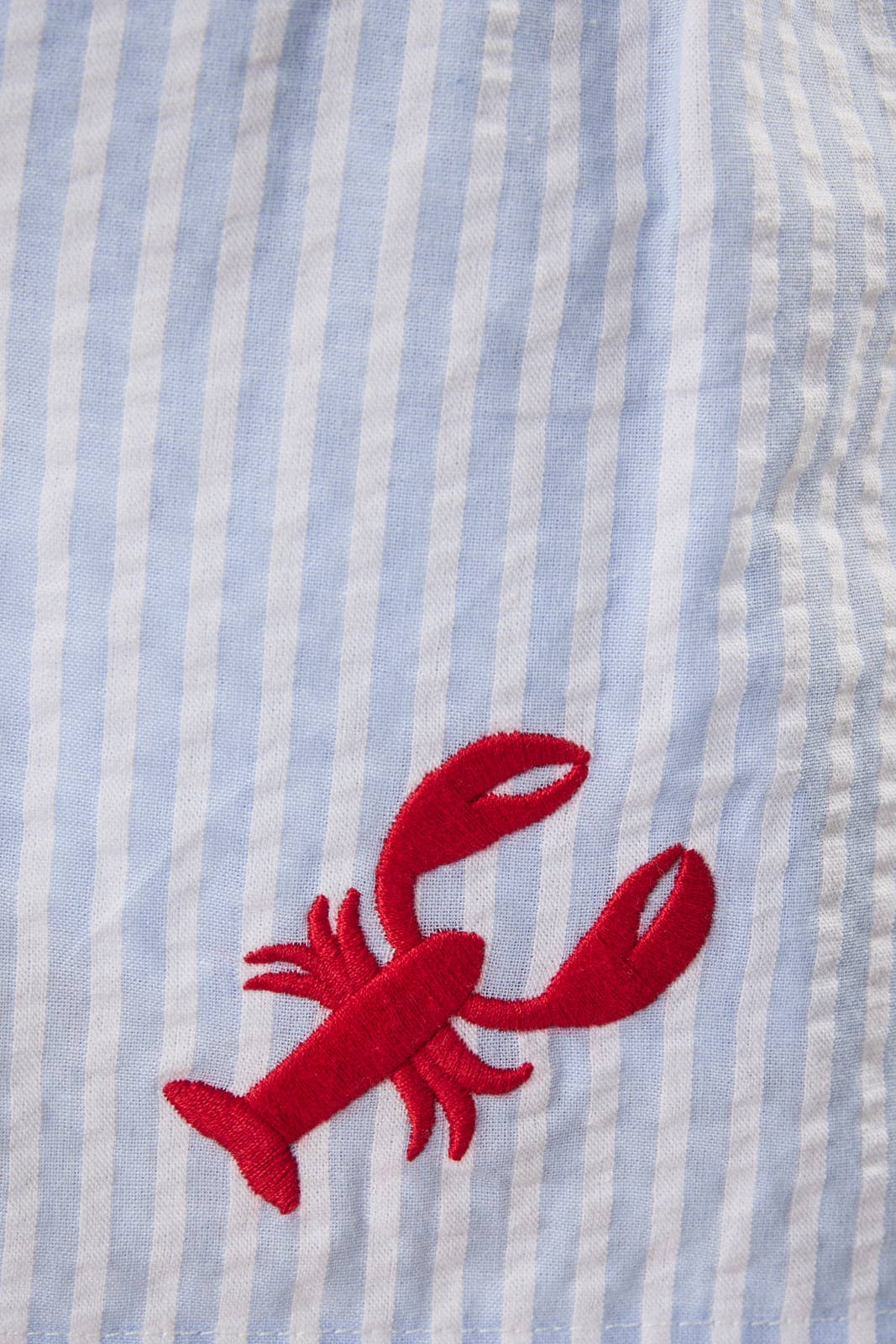 Boxer With Lobster Embroidery