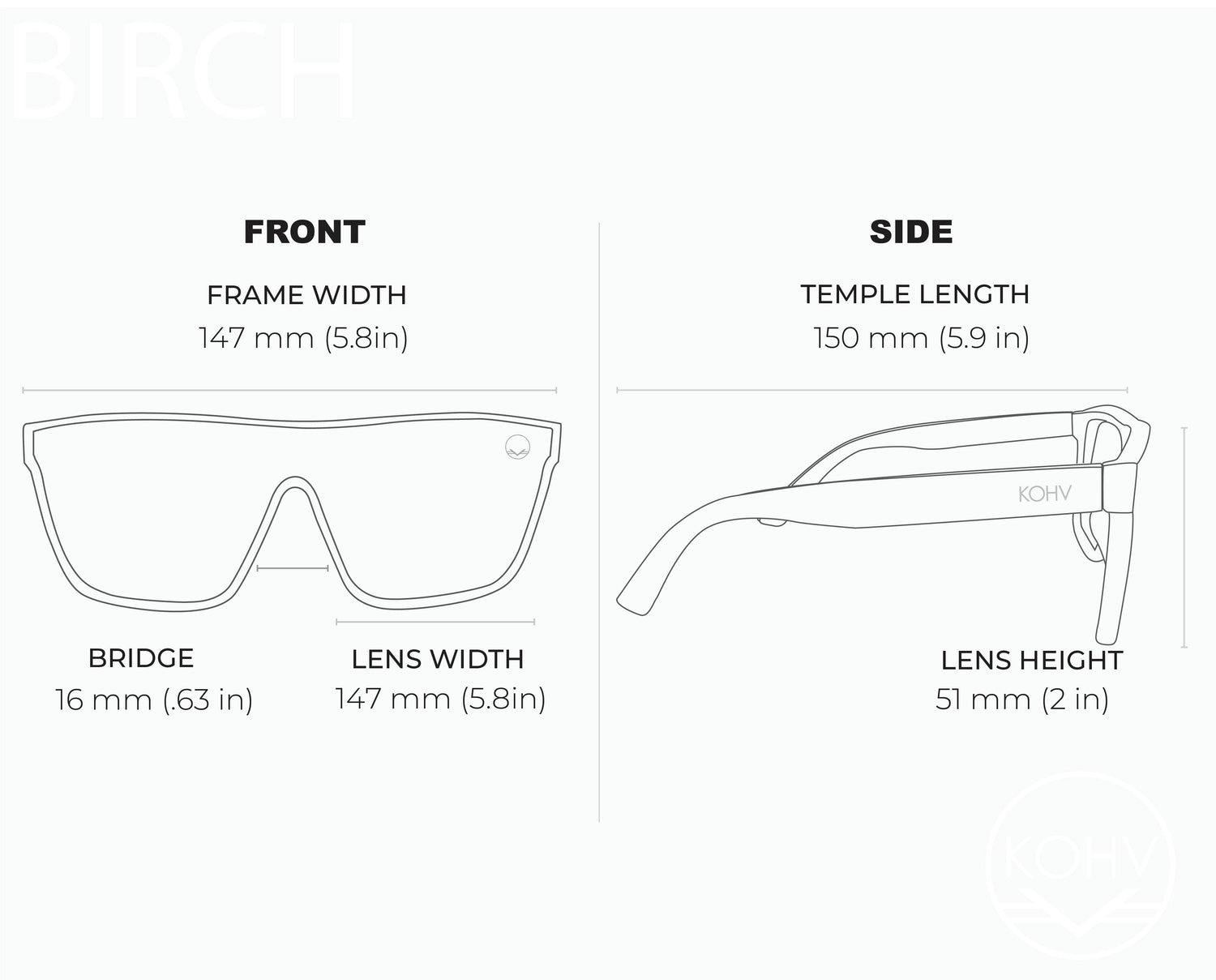 Birch Tortoise Polarized Oversized Shield Fashion Sunglasses