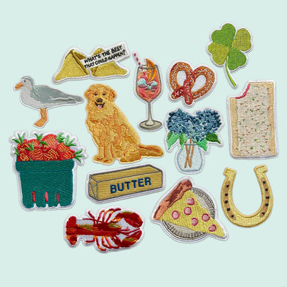Strawberry Basket Iron-On Patch