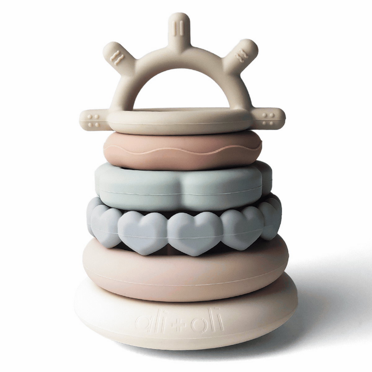 Silicone Stacking Ring Sensory Play Tower