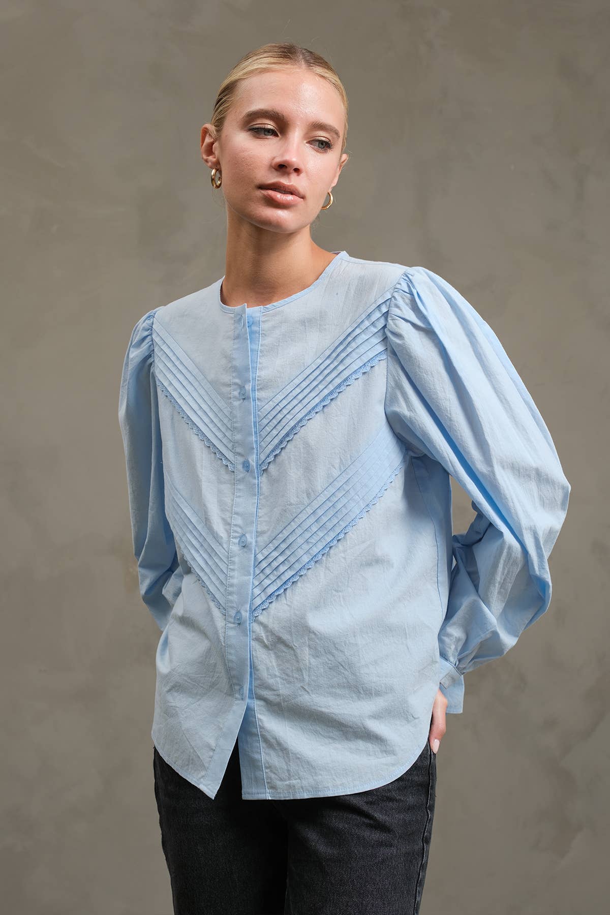 Classic Pintuck Blouse