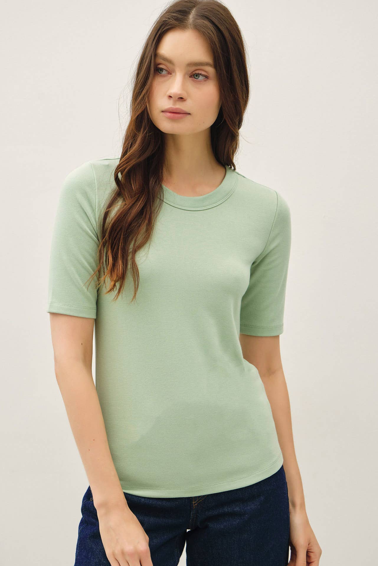 Ultra Soft Basic Short Sleeve Top
