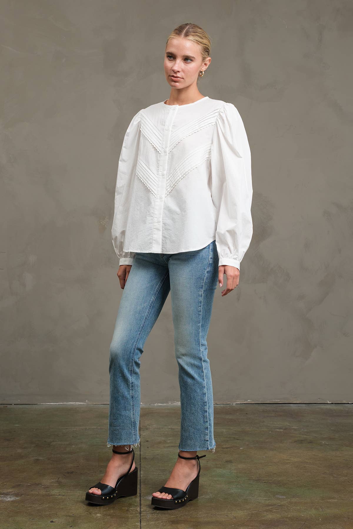Classic Pintuck Blouse