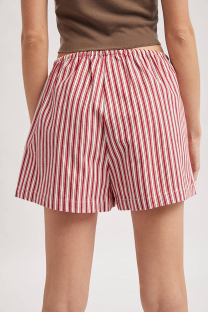 Striped Shorts with Drawstring