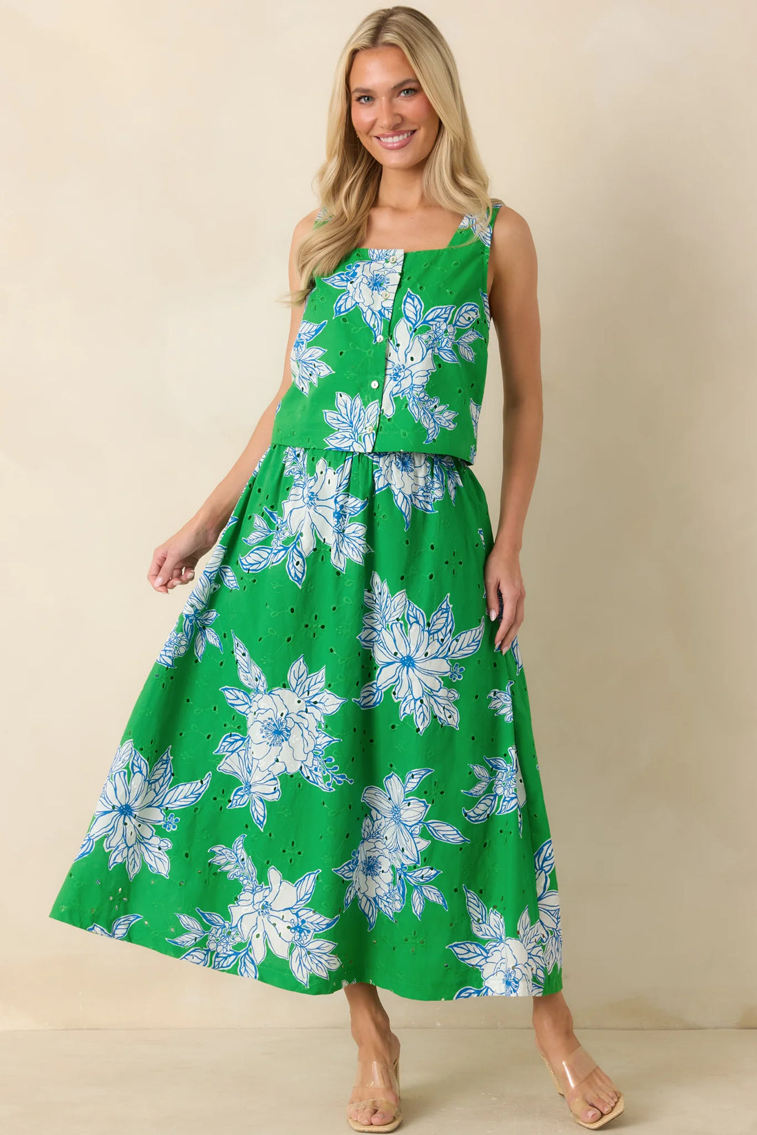 Botanical Print Skirt