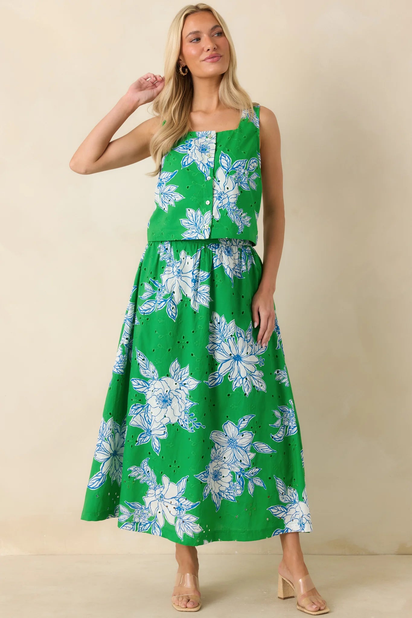Botanical Print Skirt