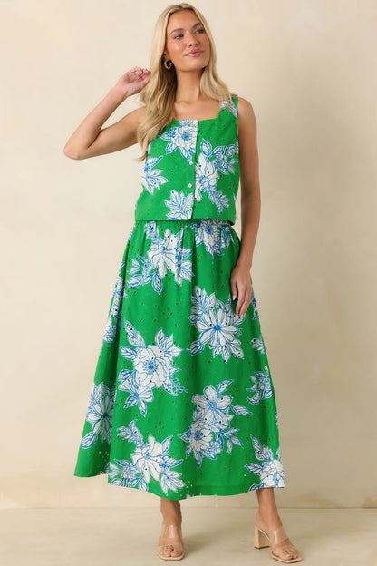 Botanical Print Skirt
