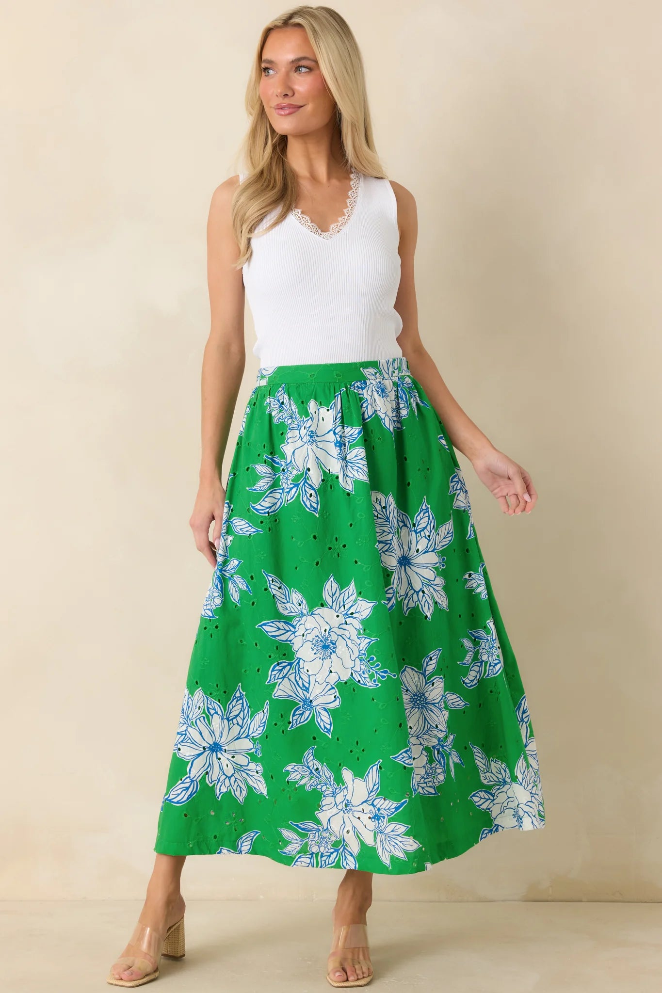 Botanical Print Skirt